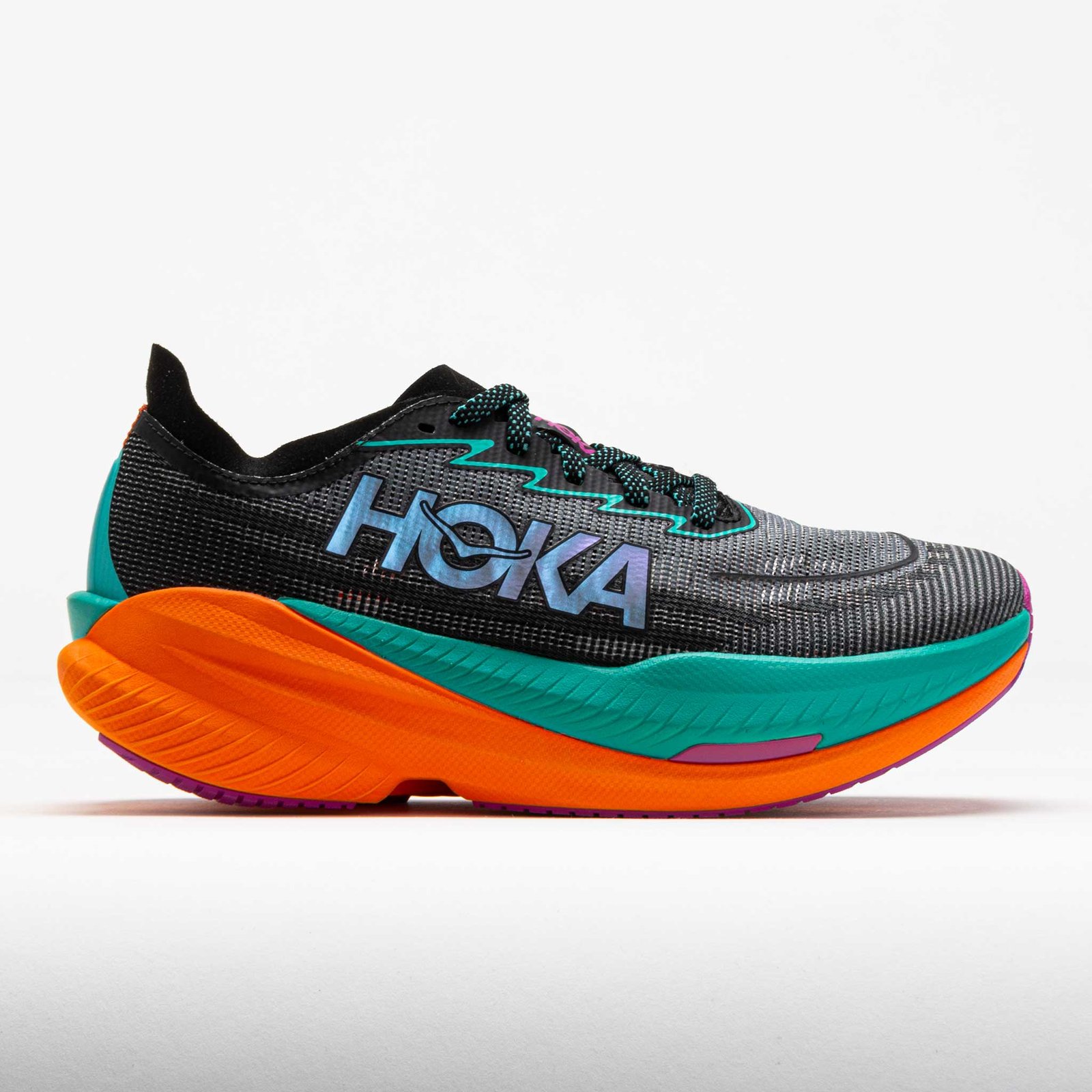 HOKA Mach X 2 Womens Black/Electric Aqua