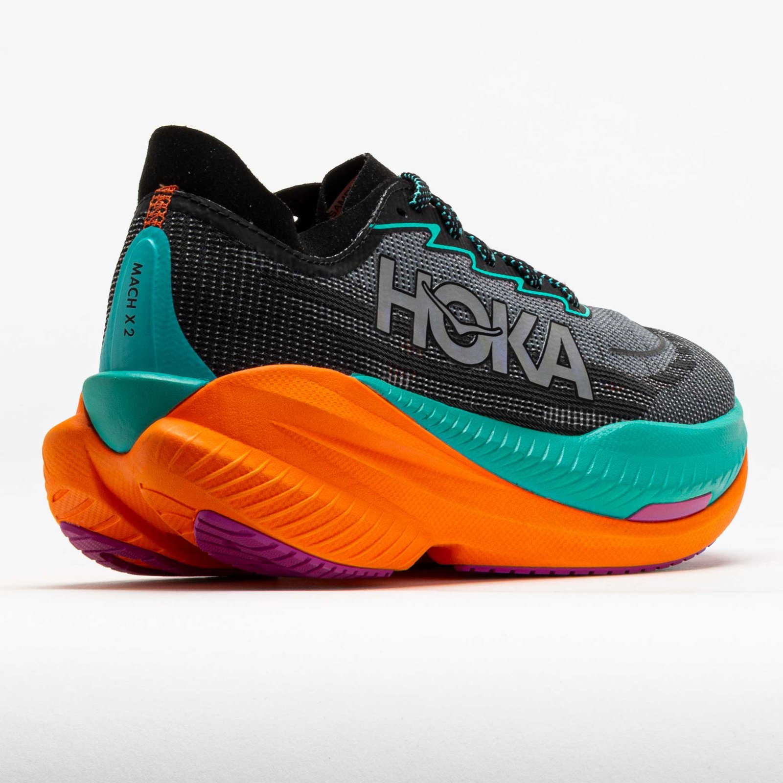 HOKA Mach X 2 Womens Black/Electric Aqua - Image 6