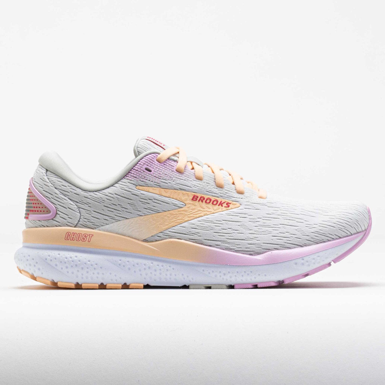 Brooks Ghost 16 Womens White/Grey/Orchid