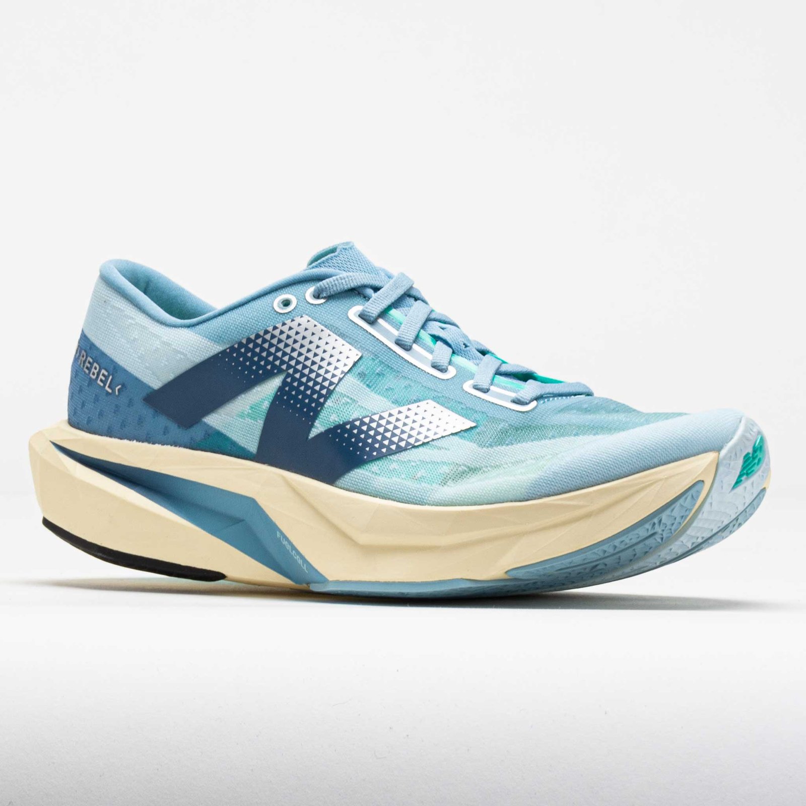 New Balance FuelCell Rebel v4 Womens Quarry Blue/Chrome Blue/Heron - Image 5