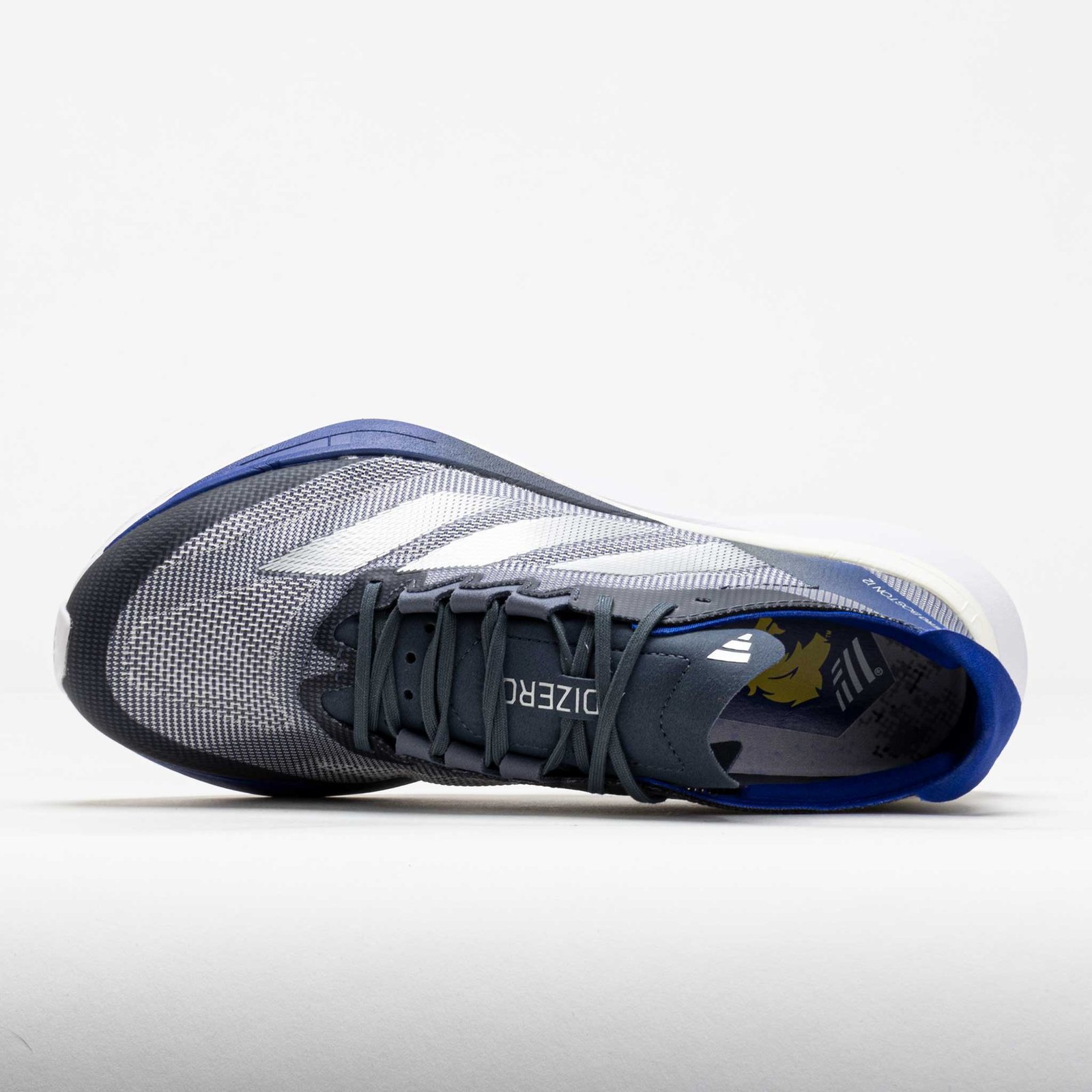 adidas Adizero Boston 12 Mens Onix/Matte Silver/Lucid Blue - Image 3