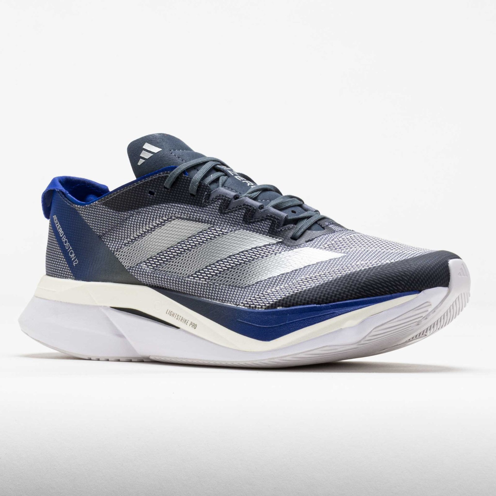 adidas Adizero Boston 12 Mens Onix/Matte Silver/Lucid Blue - Image 5