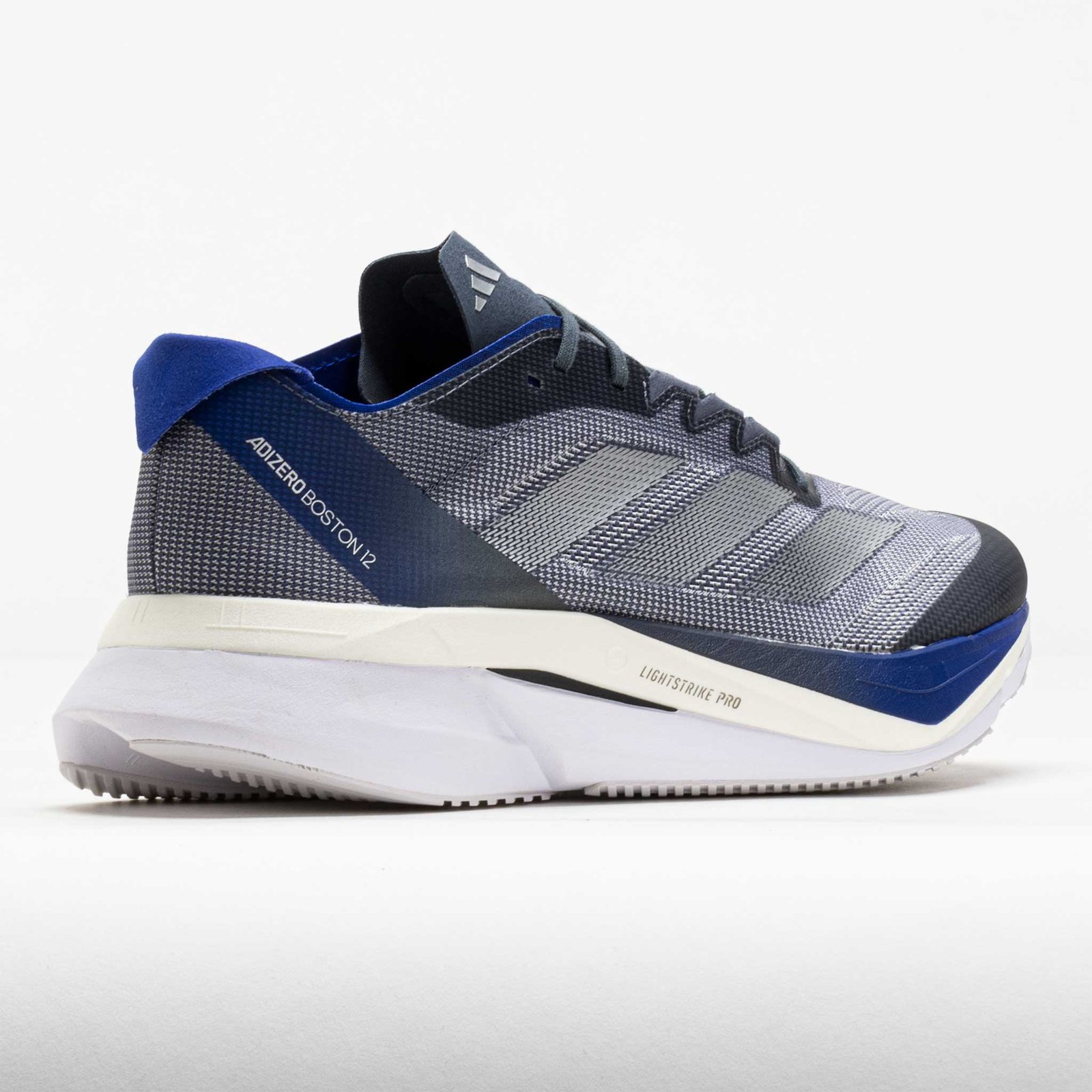 adidas Adizero Boston 12 Mens Onix/Matte Silver/Lucid Blue - Image 6