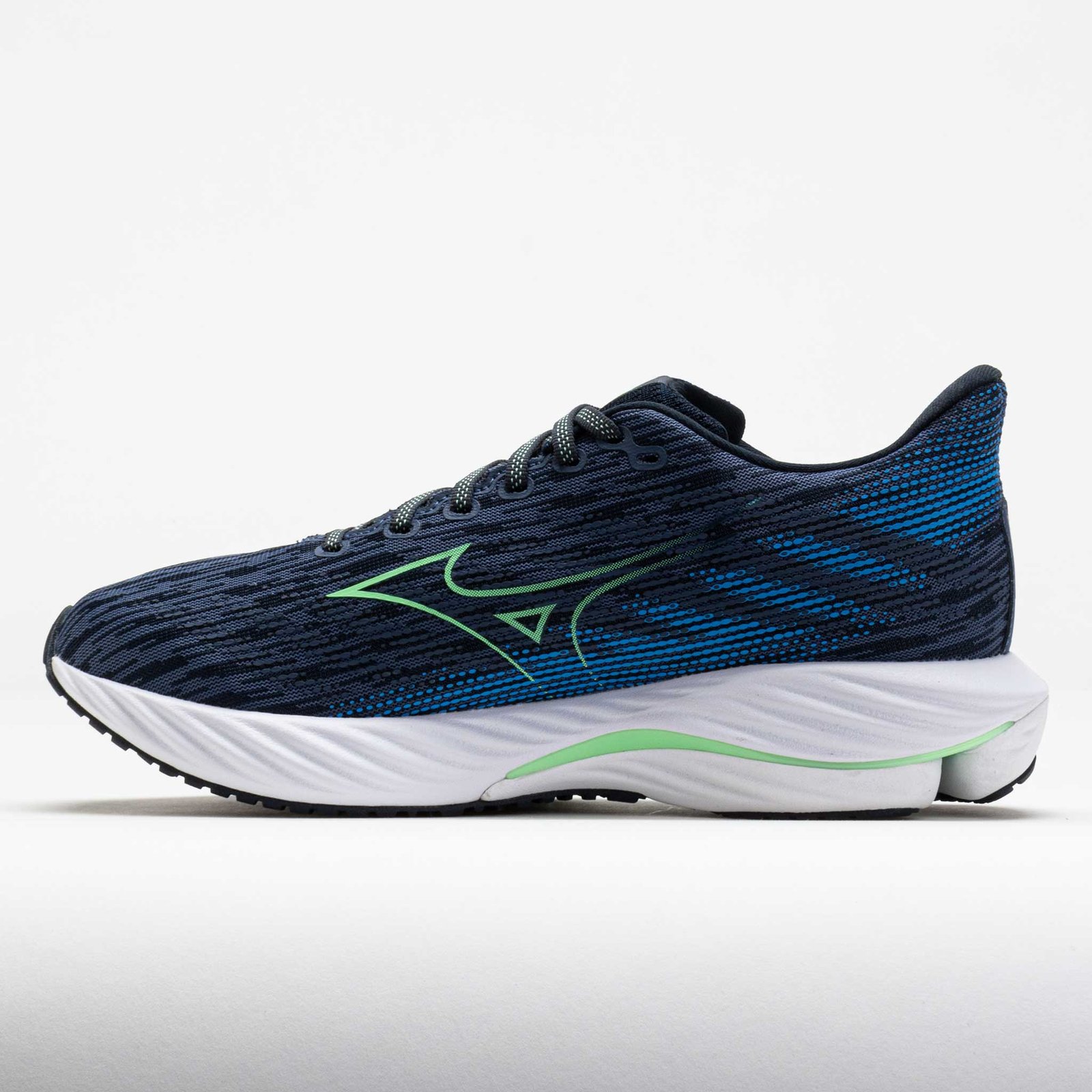 Mizuno Wave Rider 28 Mens Vintage Indigo/Neo Mint - Image 2