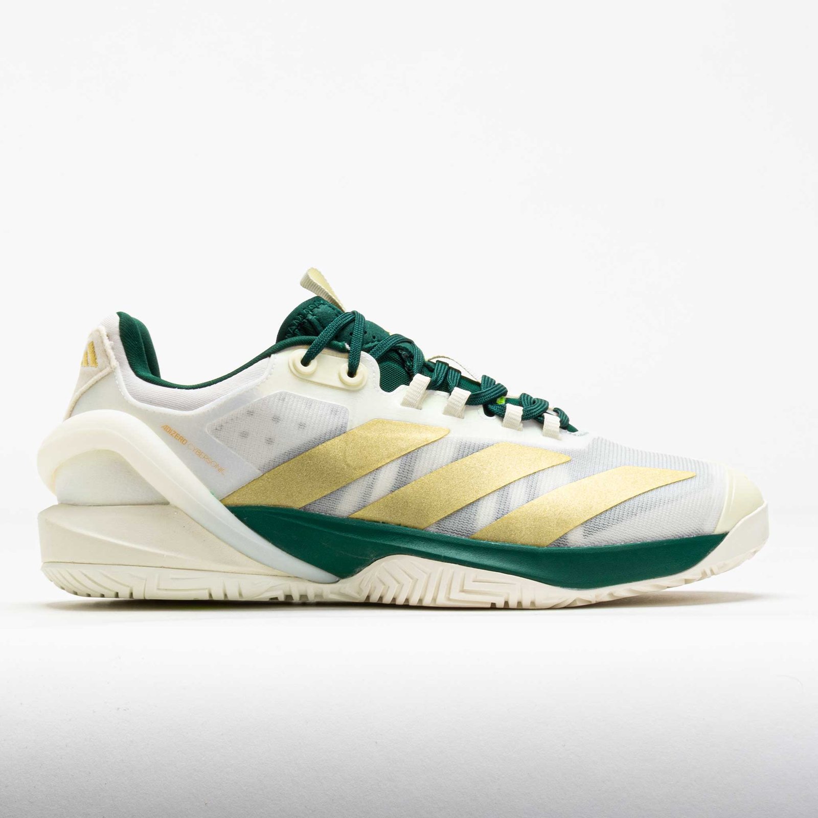 adidas Adizero Cybersonic 2 Mens White/Gold Metallic/Collegiate Green