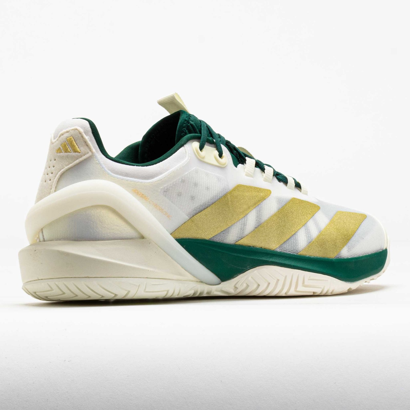 adidas Adizero Cybersonic 2 Mens White/Gold Metallic/Collegiate Green - Image 6