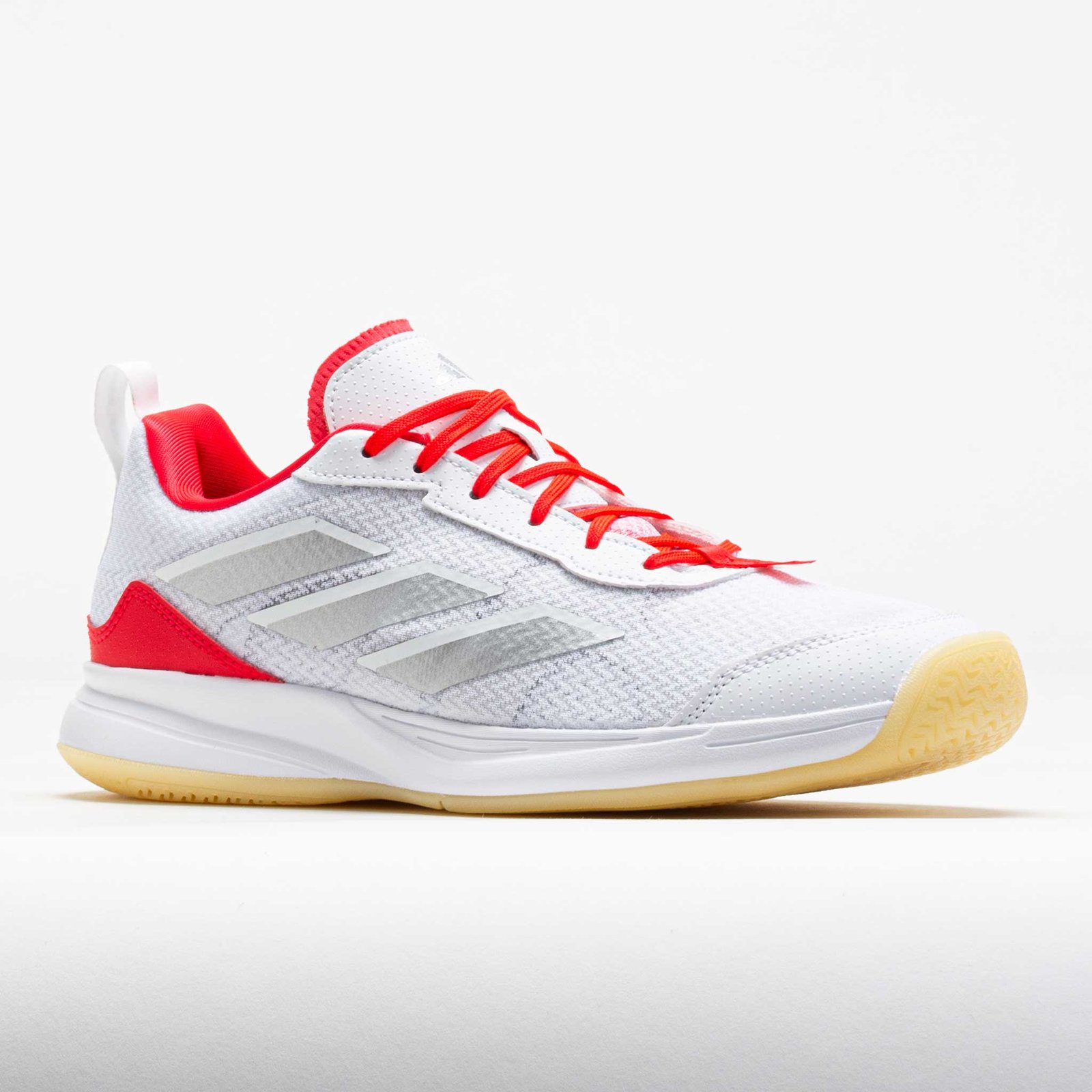 adidas AvaFlash Womens White/Silver Metallic/Lucid Red - Image 5