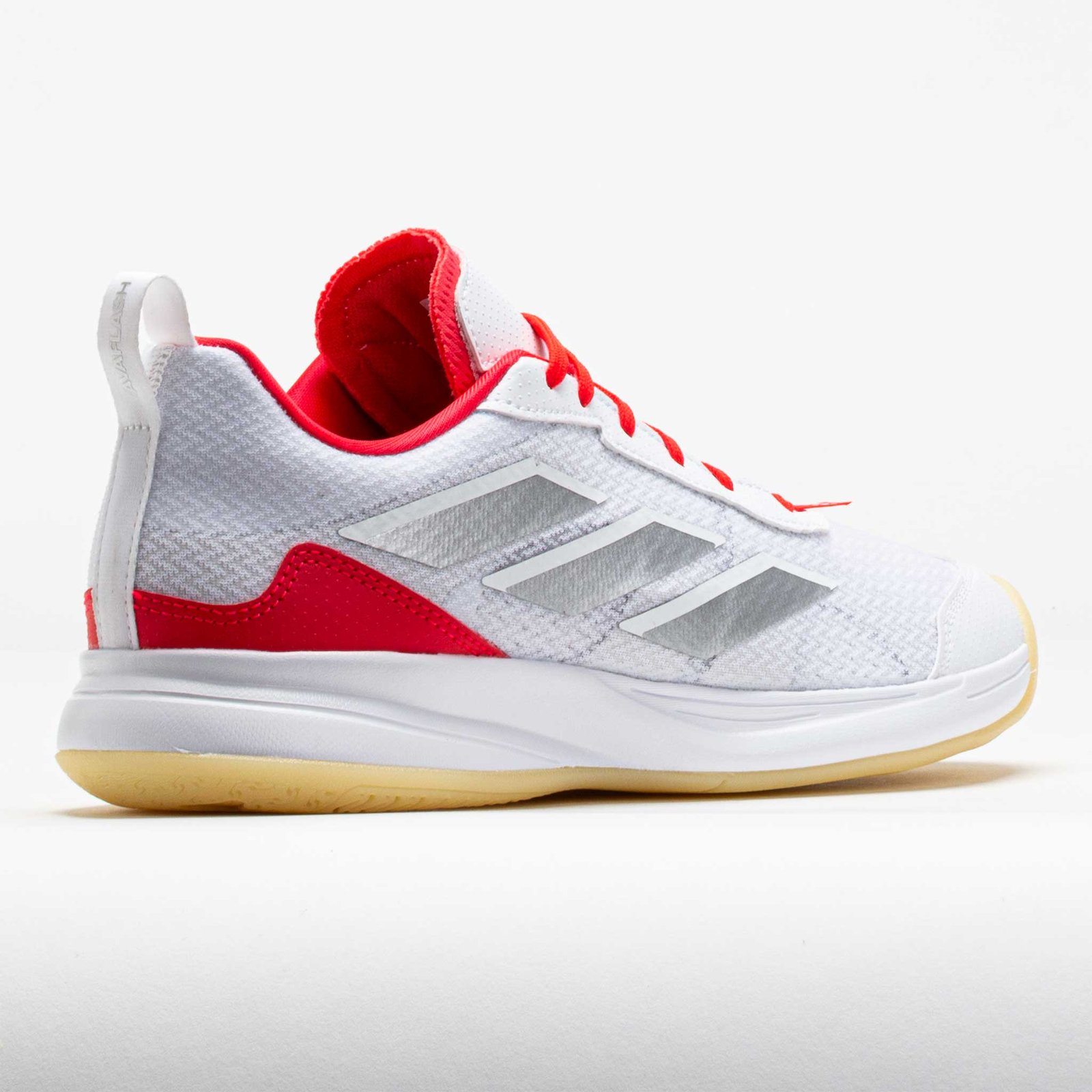 adidas AvaFlash Womens White/Silver Metallic/Lucid Red - Image 6