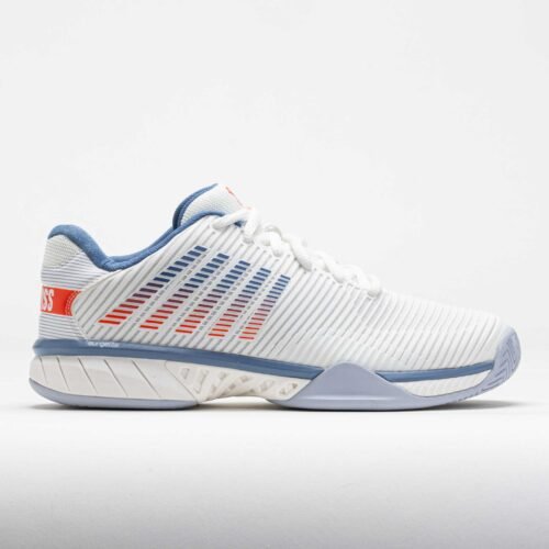 K-Swiss Hypercourt Express 2 Mens Lucent White/Infinity/Scarlet Ibis