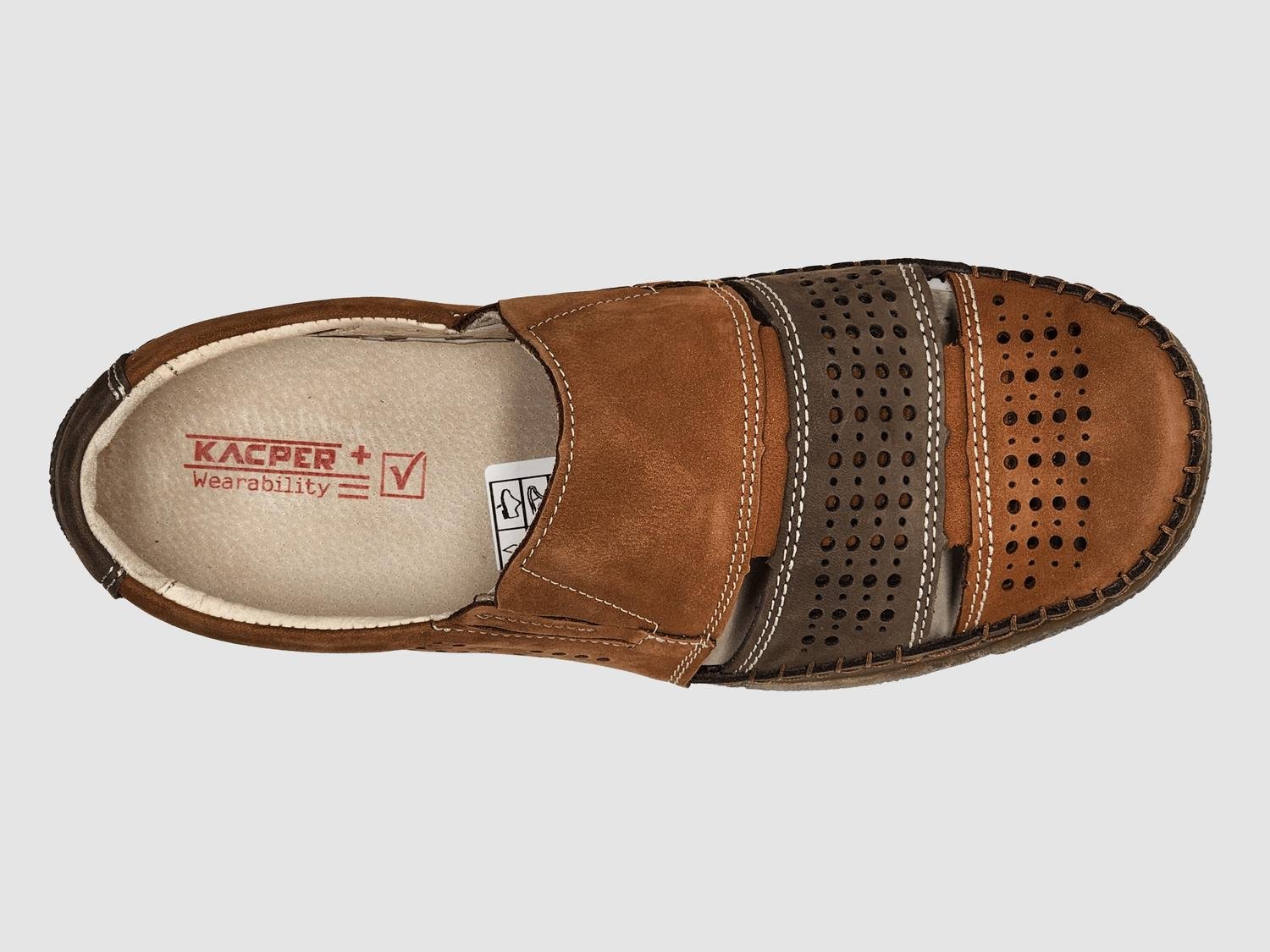 Kcr Group - Men's Vacation Leather Sandals - Image 3