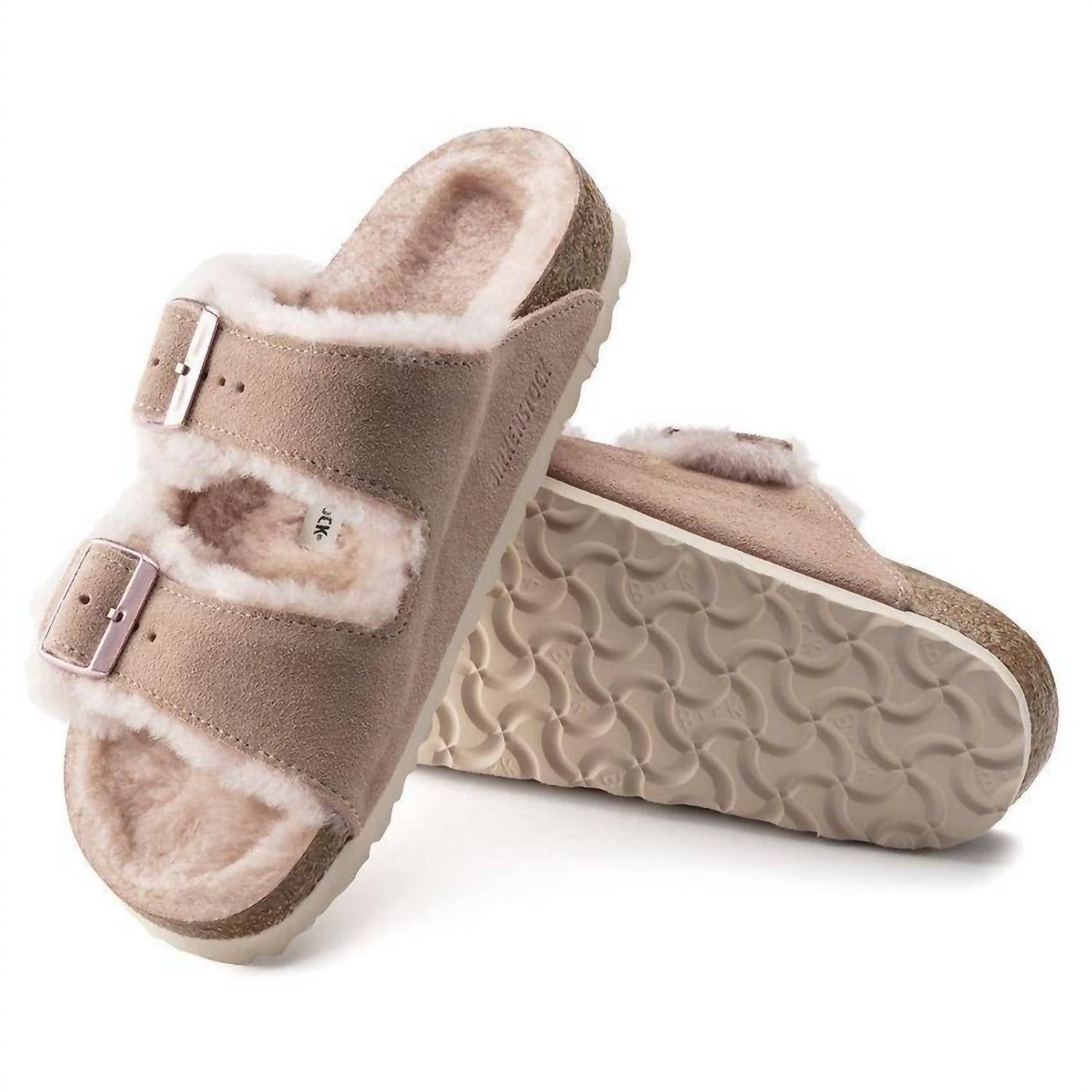Birkenstock - Women's Arizona Fur Shearling Sandal - Image 3