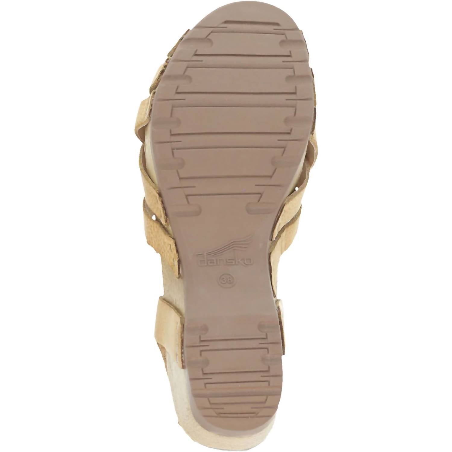 Dansko - Women's Tinley Tan Milled Burnished Leather Sandals - Image 4