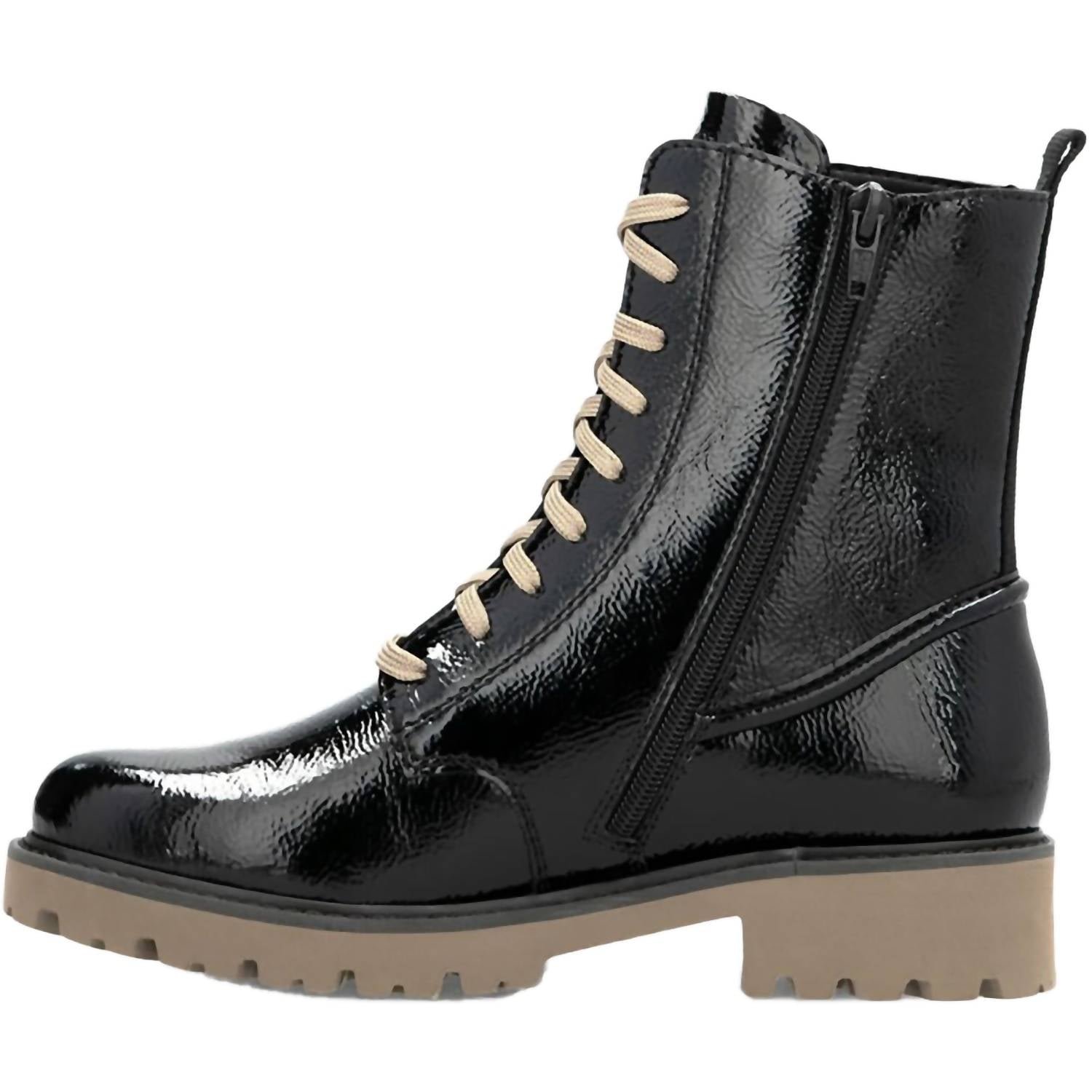 Remonte - Women's Crashlack Patent Leather Lace Up Boots - Image 2