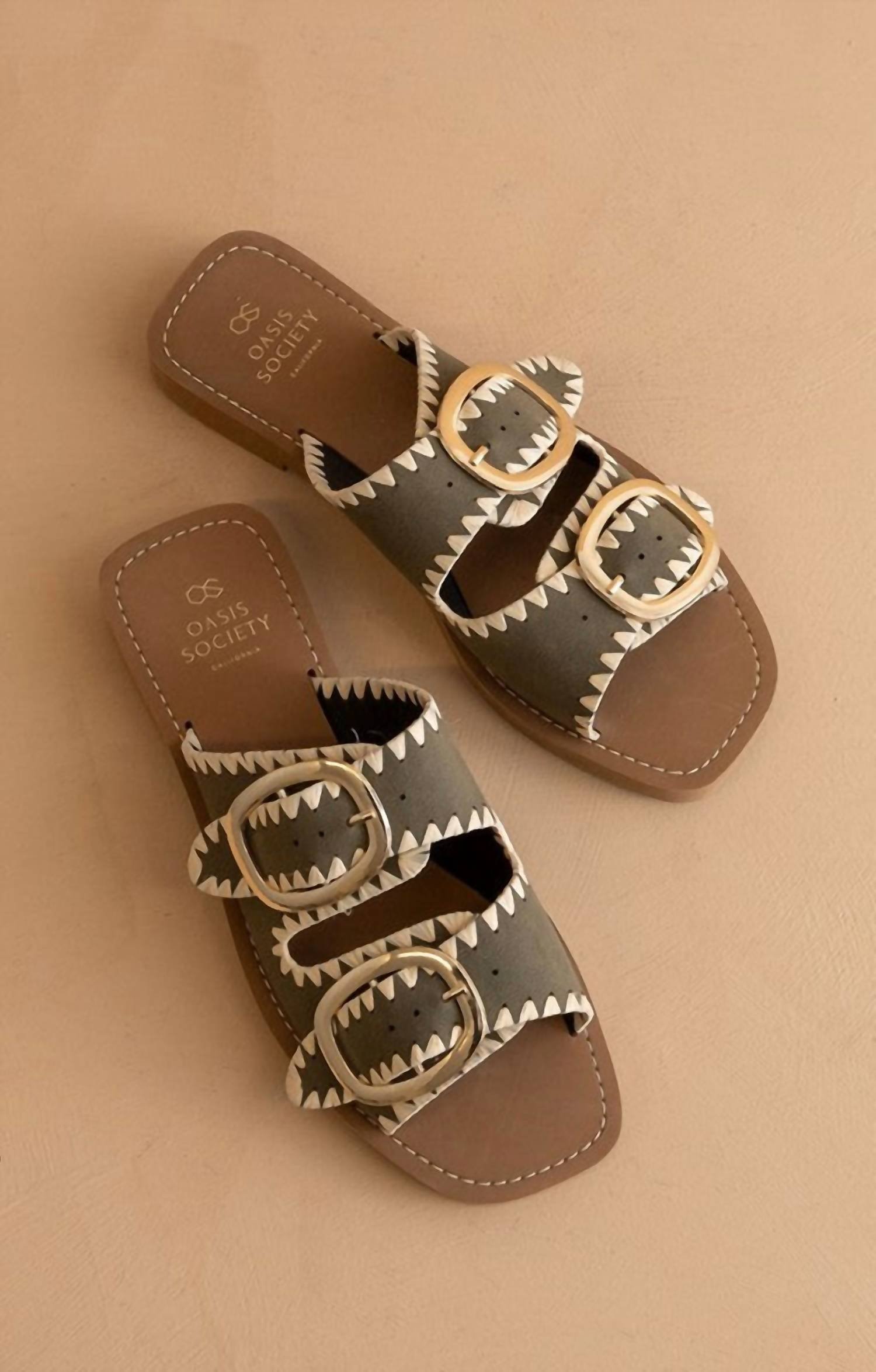 Oasis Society - Women's Tivoli Buckle Slides - Image 3