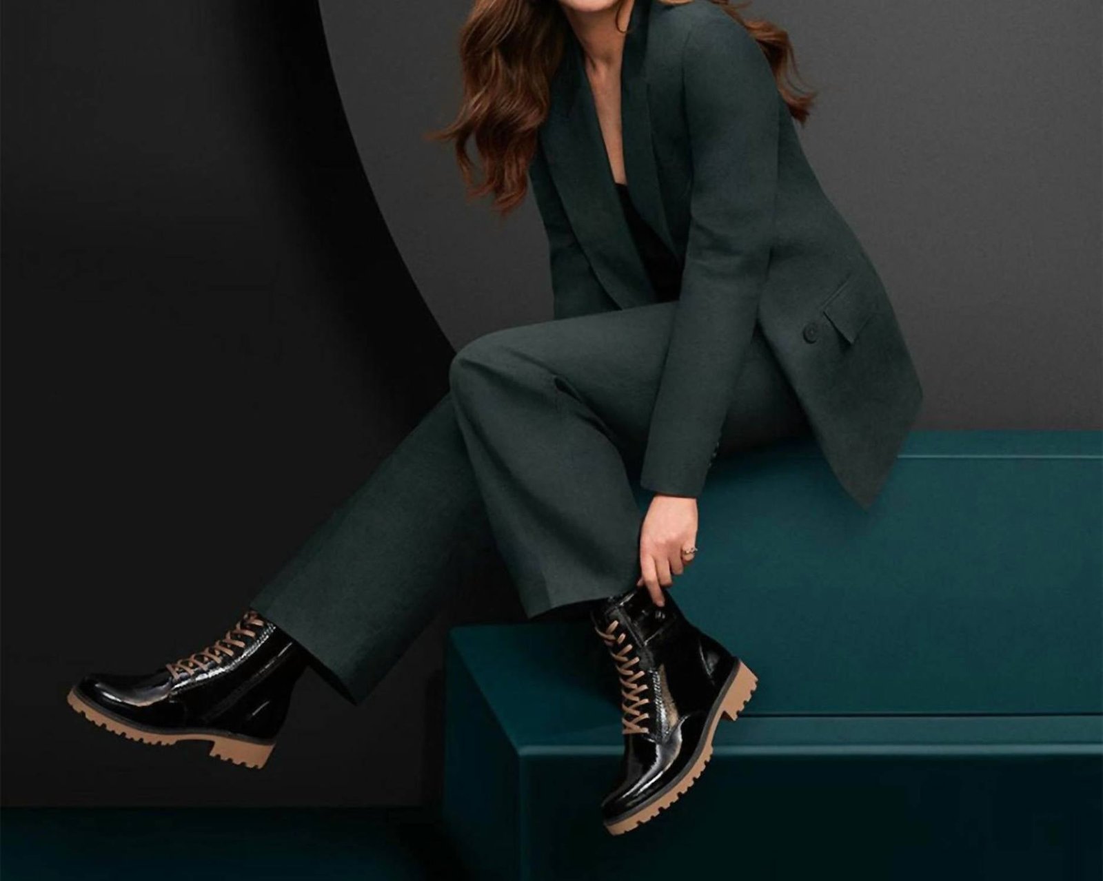 Remonte - Women's Crashlack Patent Leather Lace Up Boots - Image 7