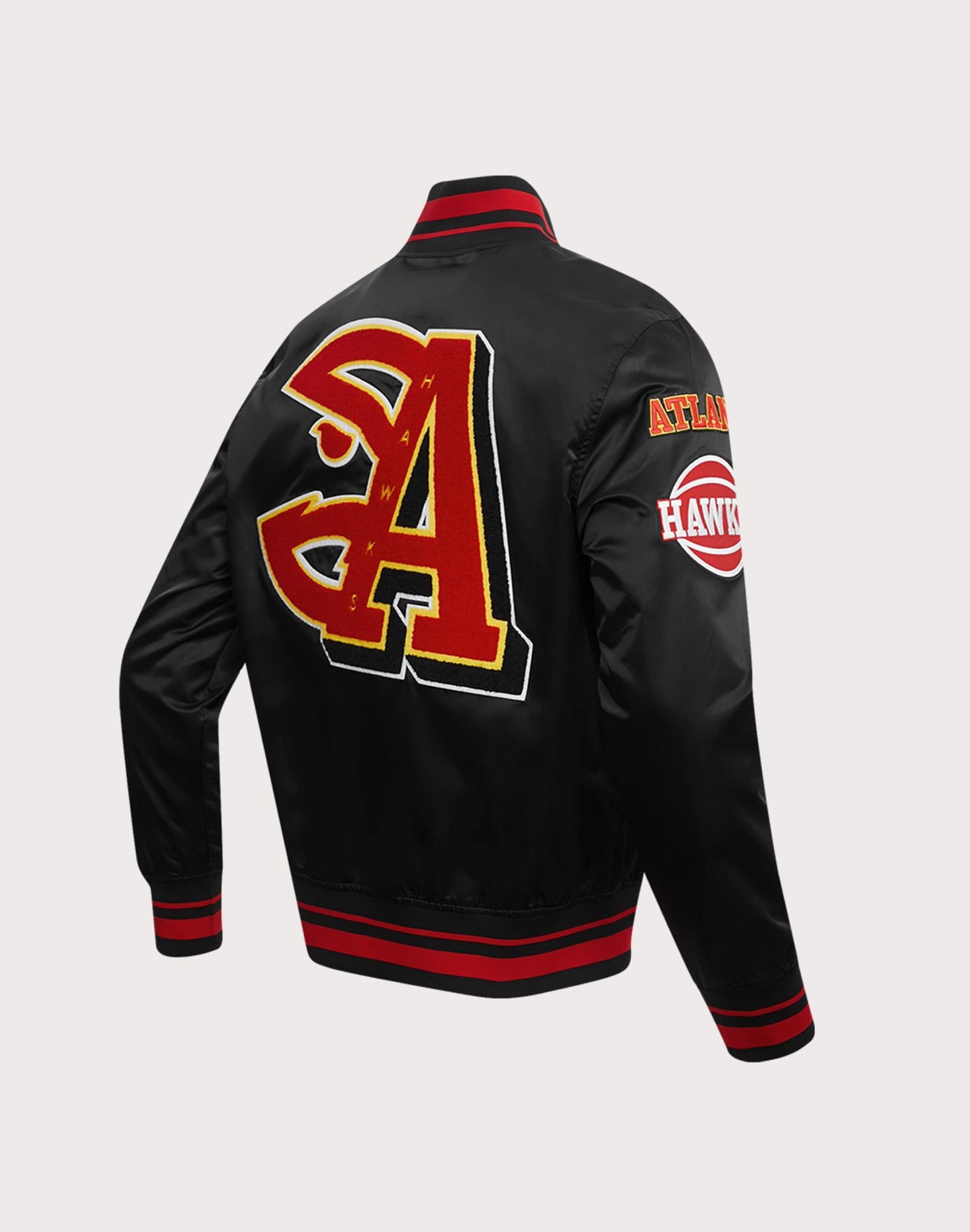 Pro Standard NBA Atlanta Hawks Mashup Rib Satin Jacket - Image 3