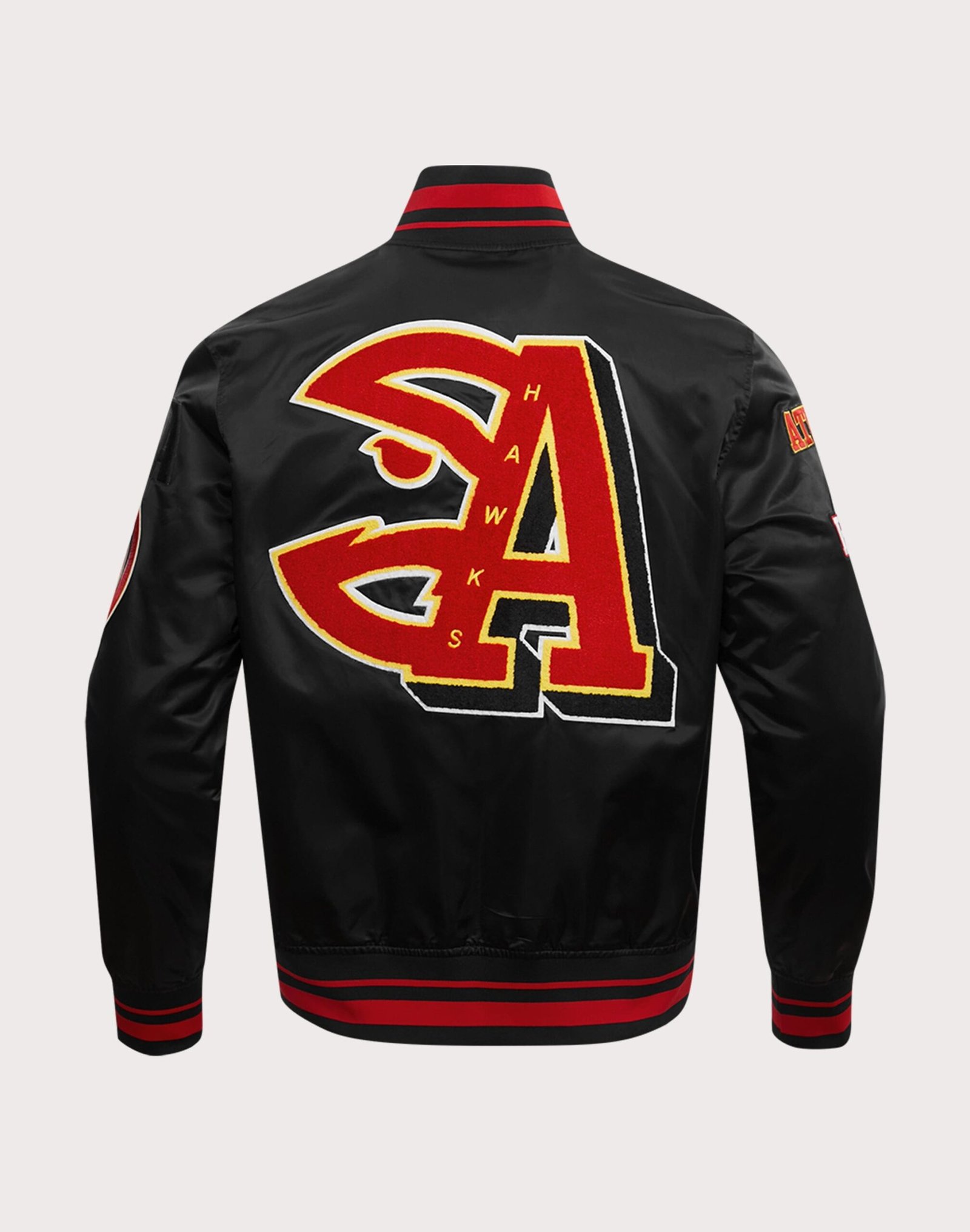 Pro Standard NBA Atlanta Hawks Mashup Rib Satin Jacket - Image 4
