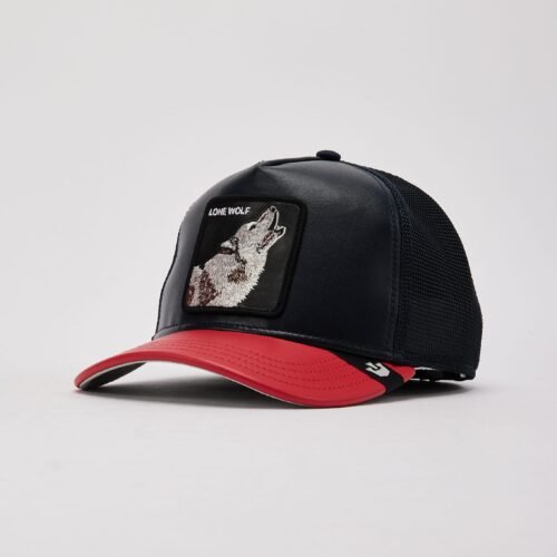 Goorin Bros Leather Wolf Trucker Hat