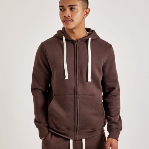 DH Essentials Basic Full-Zip Fleece Hoodie