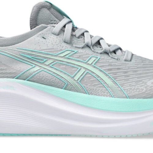 Women's Gel-Nimbus 27 WIDE (020 - Piedmont Grey/Illuminate Mint)