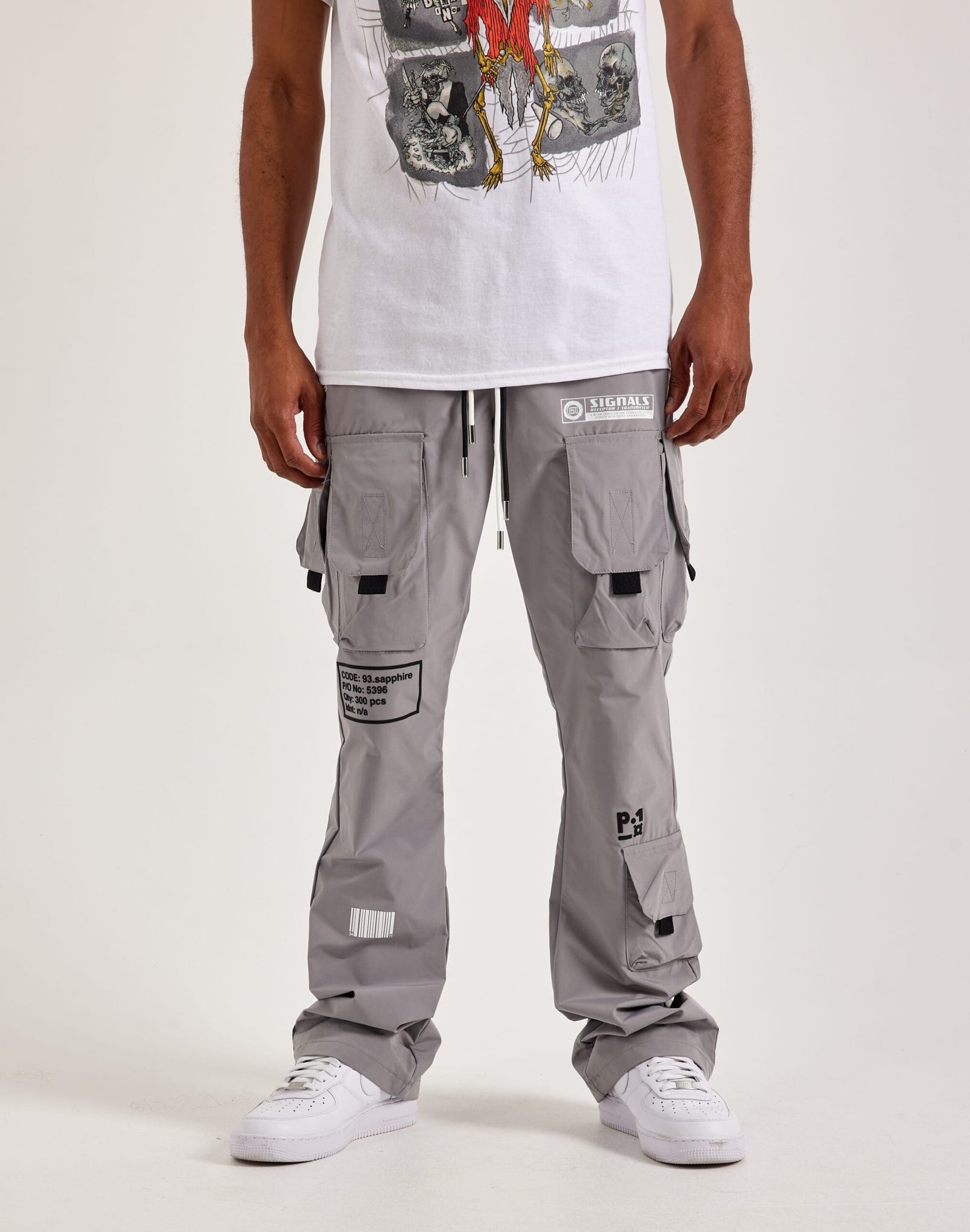 Kloud 9 Nylon Flare Cargo Pants - Image 2