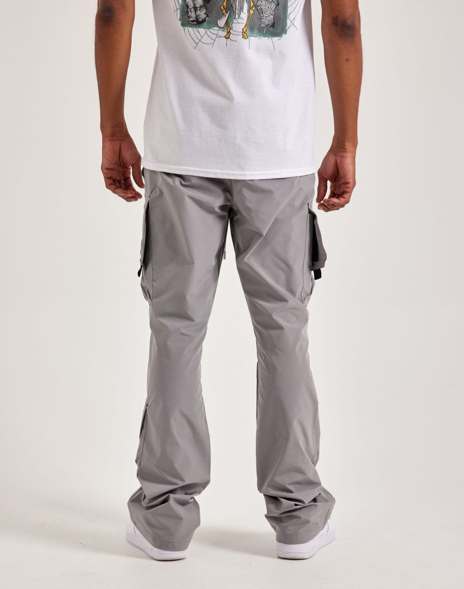 Kloud 9 Nylon Flare Cargo Pants - Image 3