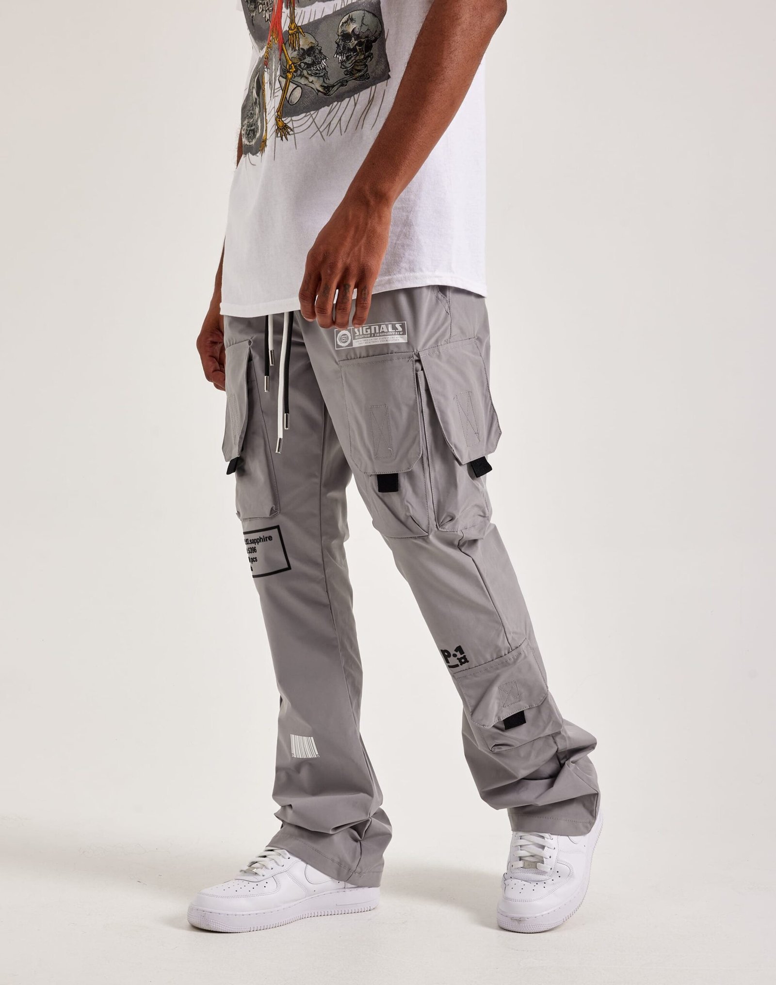 Kloud 9 Nylon Flare Cargo Pants