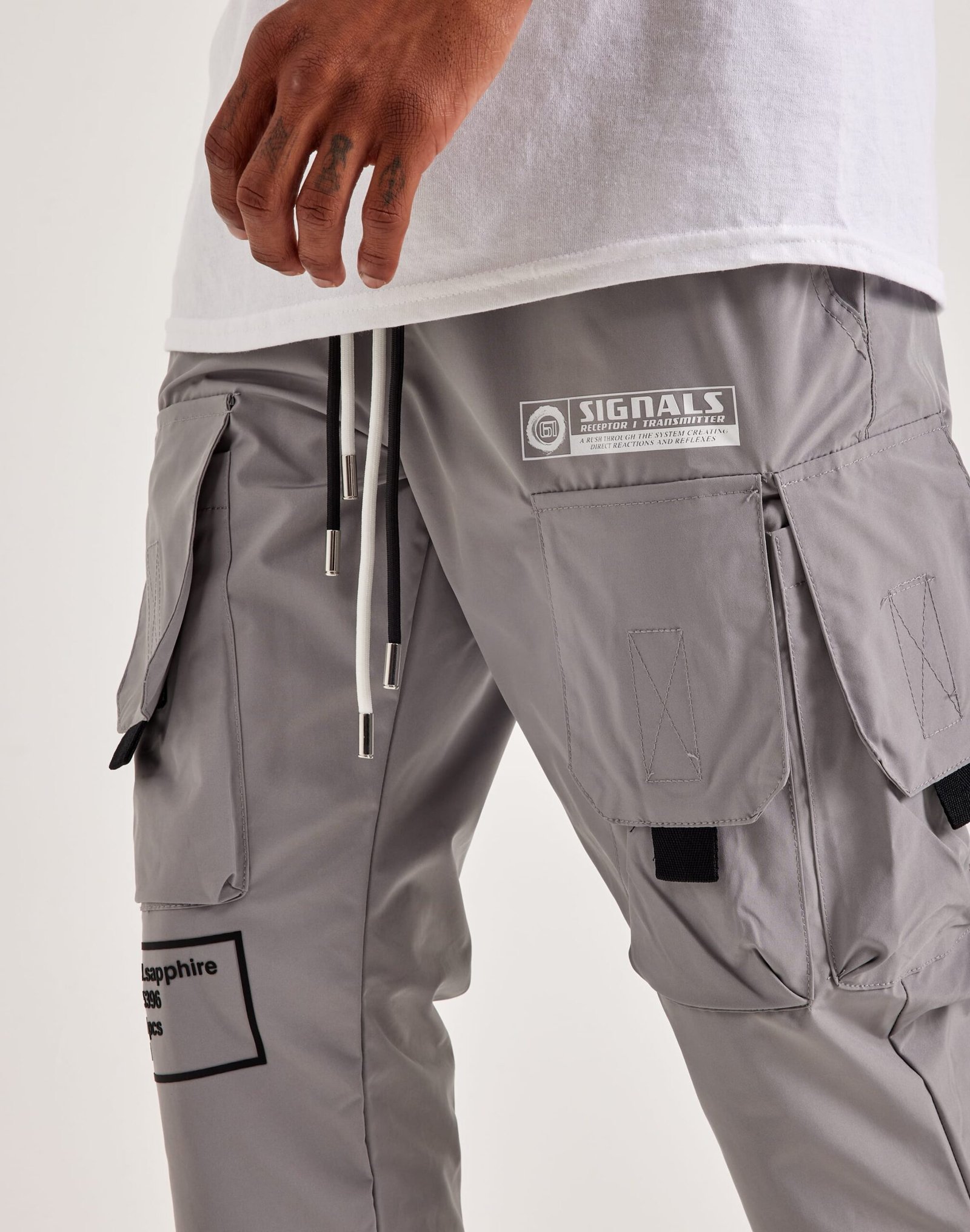 Kloud 9 Nylon Flare Cargo Pants - Image 4