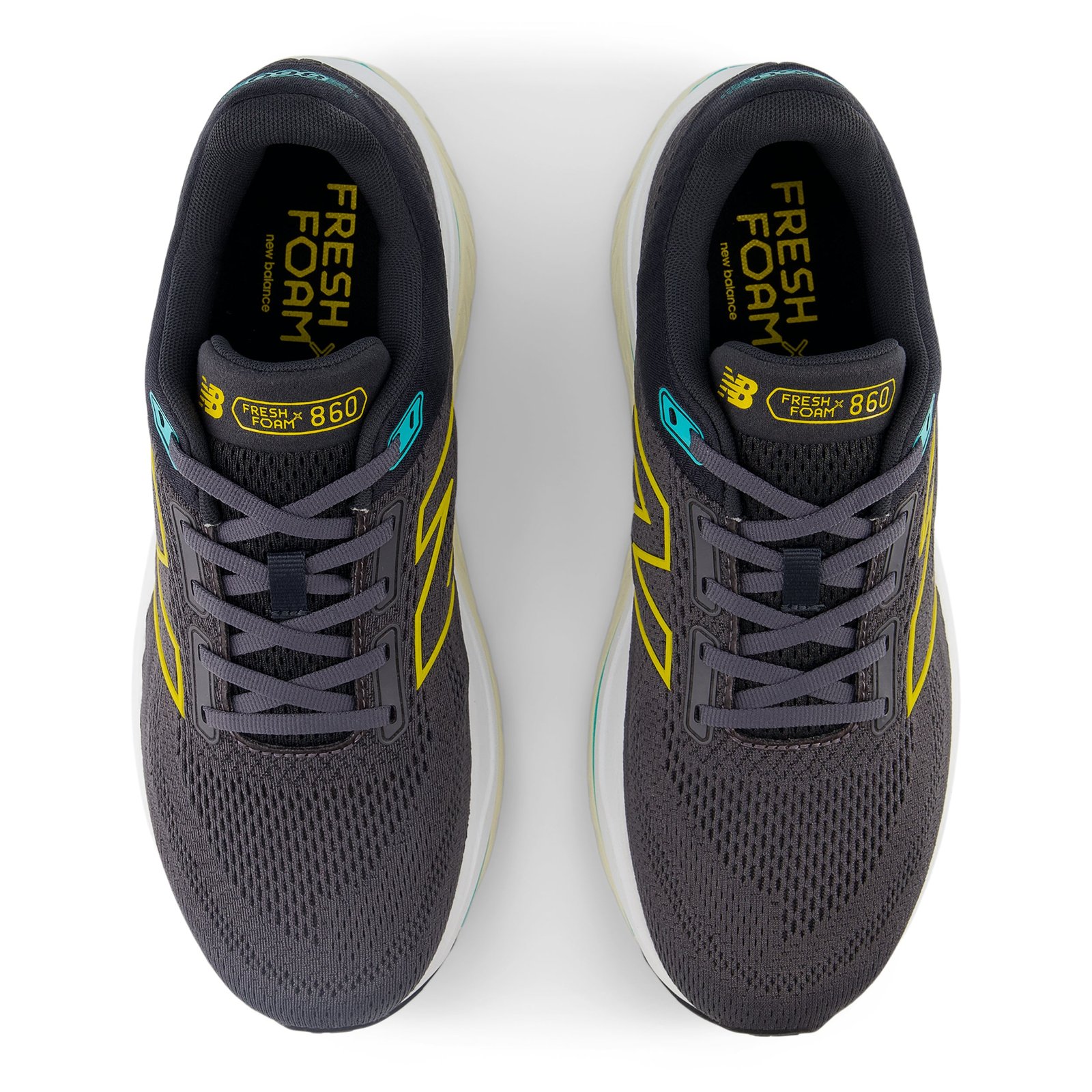 Men's Fresh Foam X 860 v14 EXTRA WIDE (A - Magnet/Ginger Lemon/Cyber Jade) - Image 4