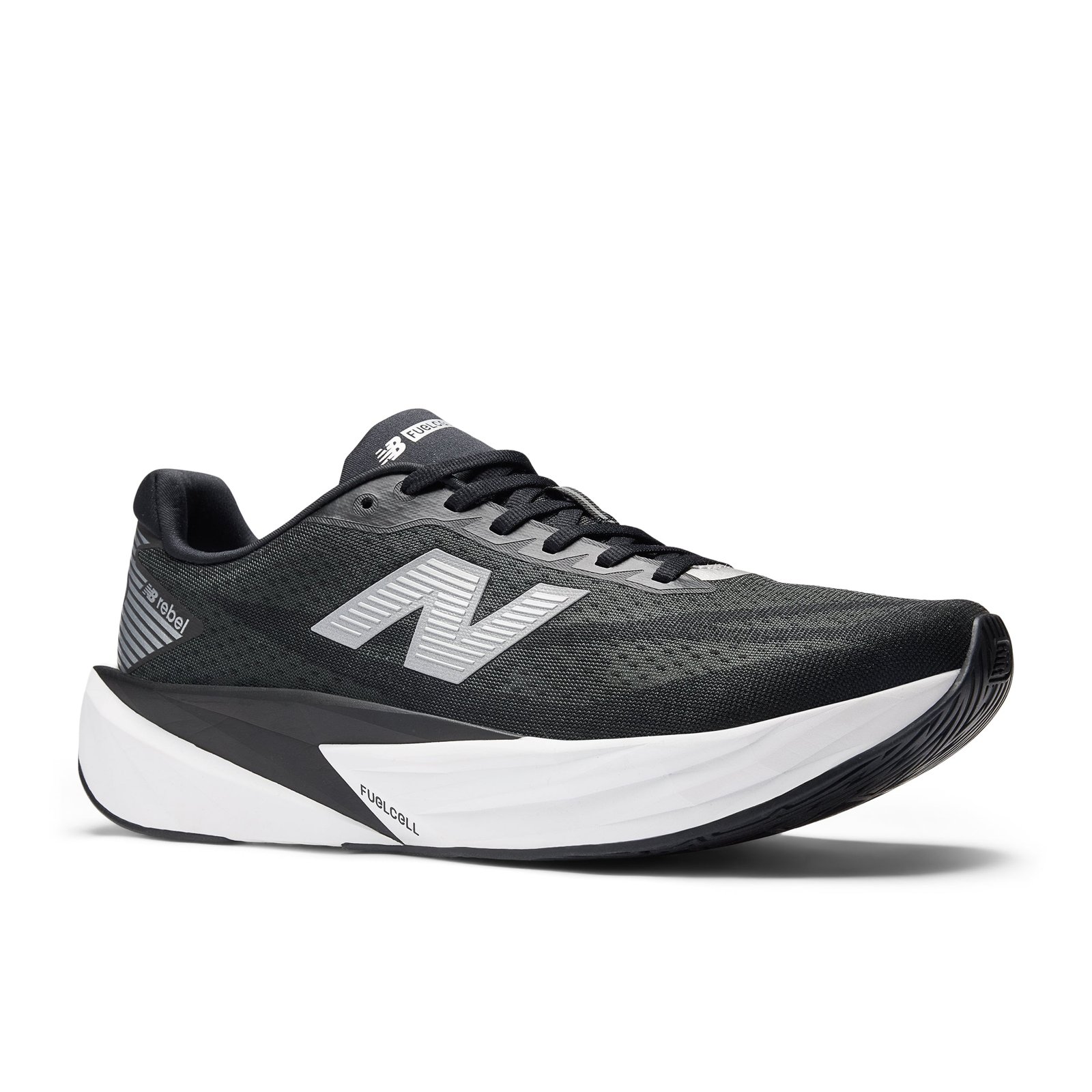 Men's FuelCell Rebel v5 (LO - Black/Silver Metallic/White) - Image 3