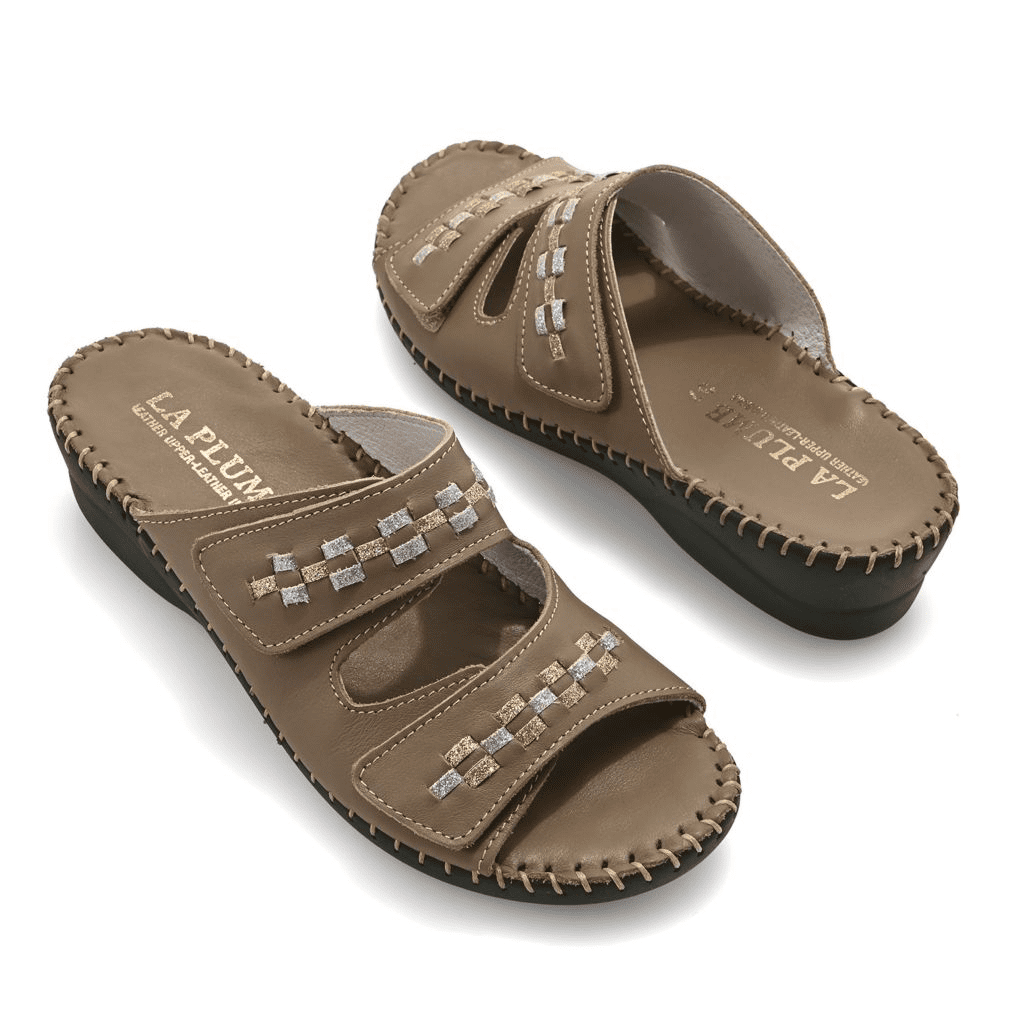 La Plume Martina Italian Made Leather Sandals - Image 3