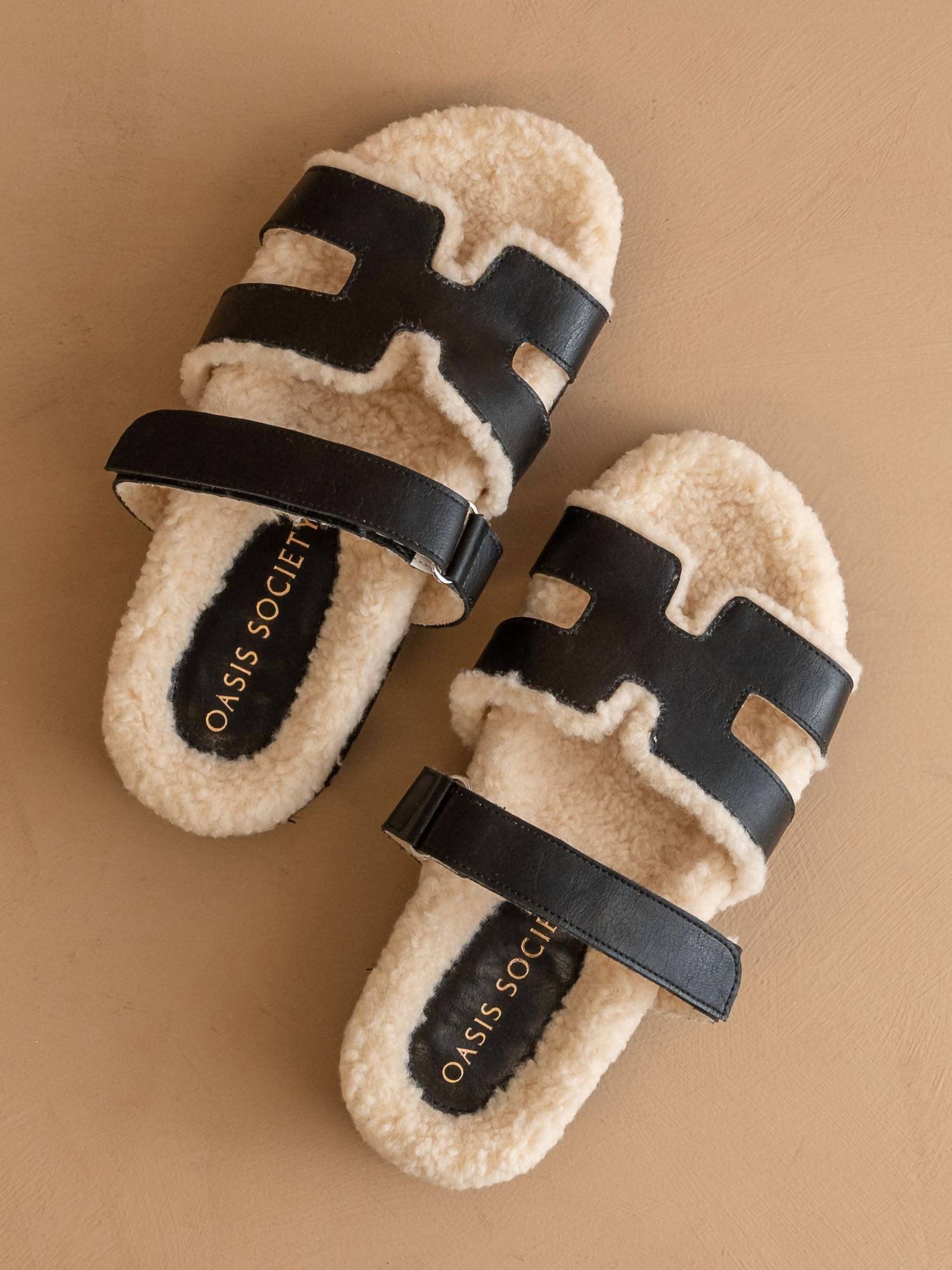 Oasis Society - Women's Alpine Faux Shearling Sandals - Image 3