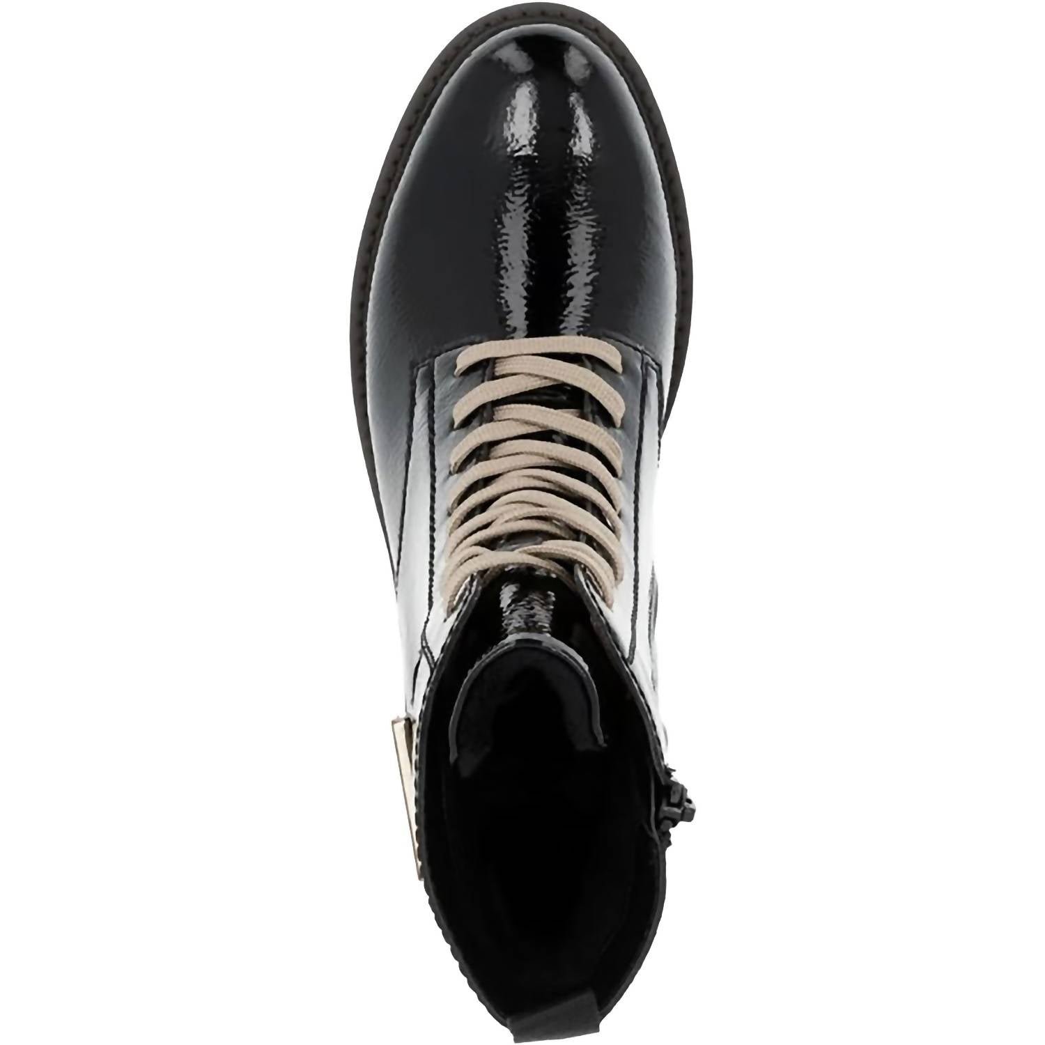 Remonte - Women's Crashlack Patent Leather Lace Up Boots - Image 4