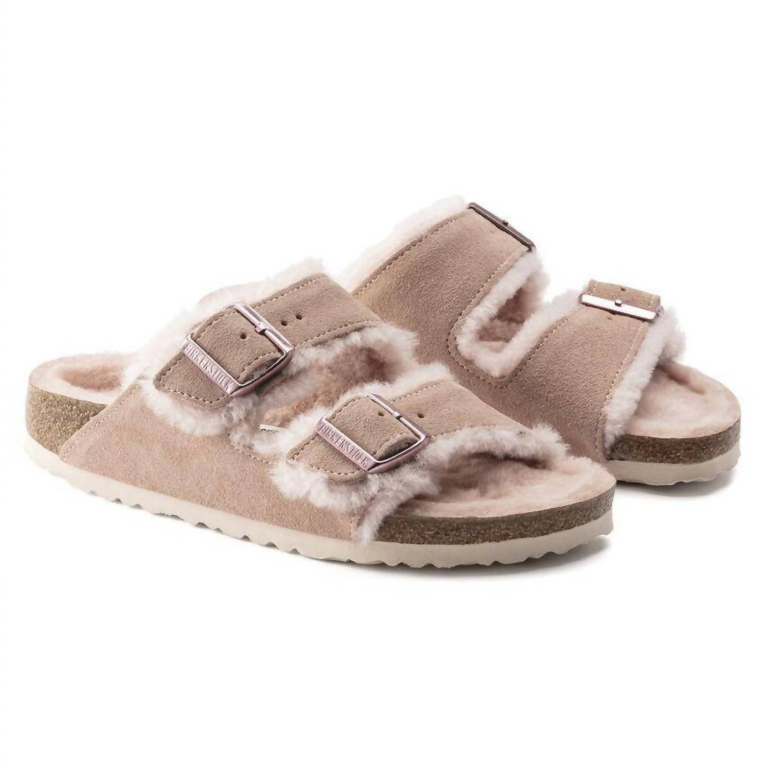 Birkenstock - Women's Arizona Fur Shearling Sandal - Image 4