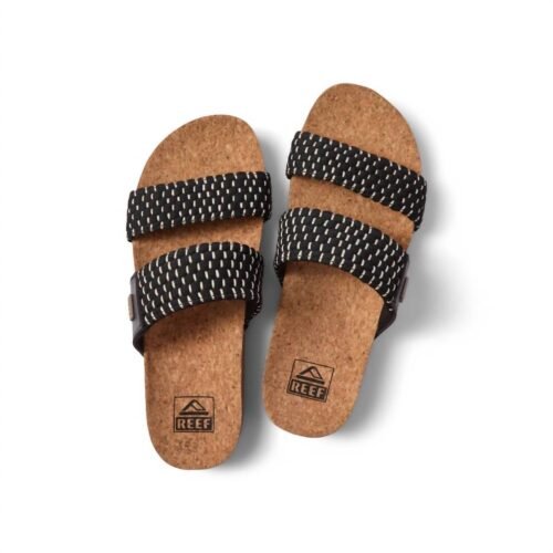 Reef - Women's Cushion Vista Black Textile Sandals