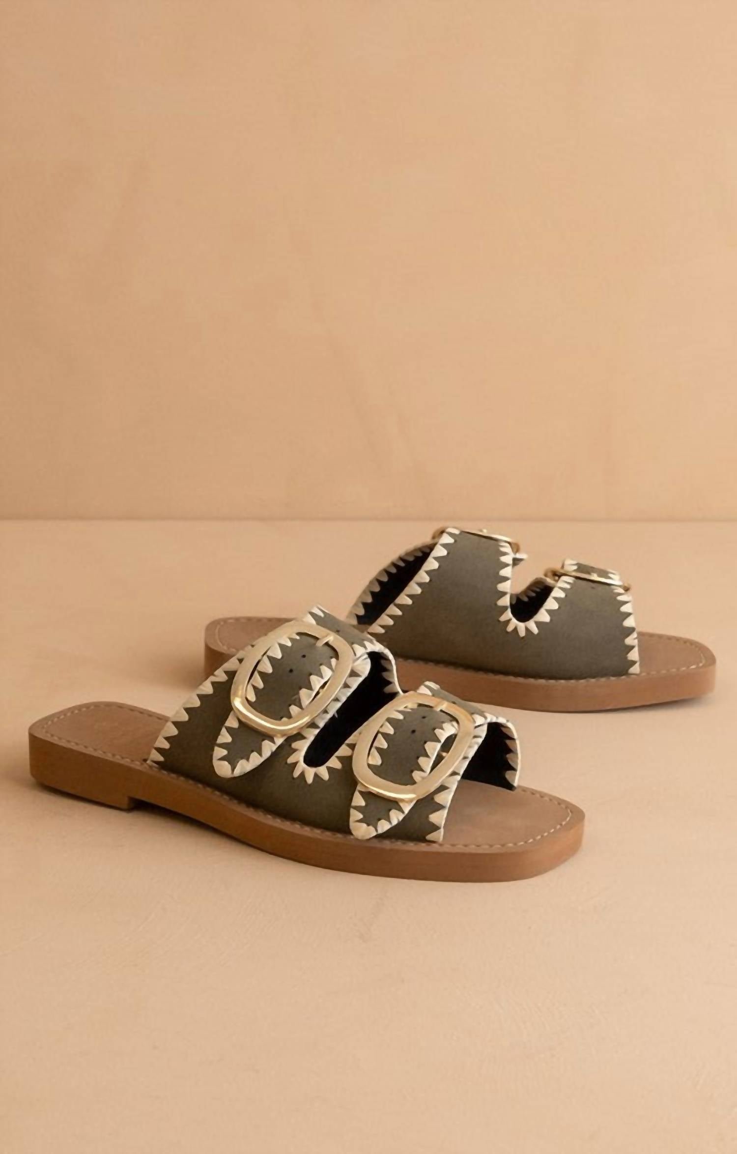 Oasis Society - Women's Tivoli Buckle Slides