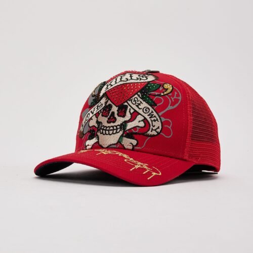 Ed Hardy Skull Trucker Hat