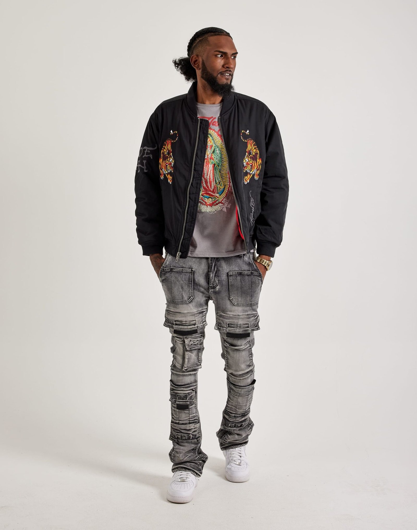 Ed Hardy Tiger Bomber Jacket - Image 5