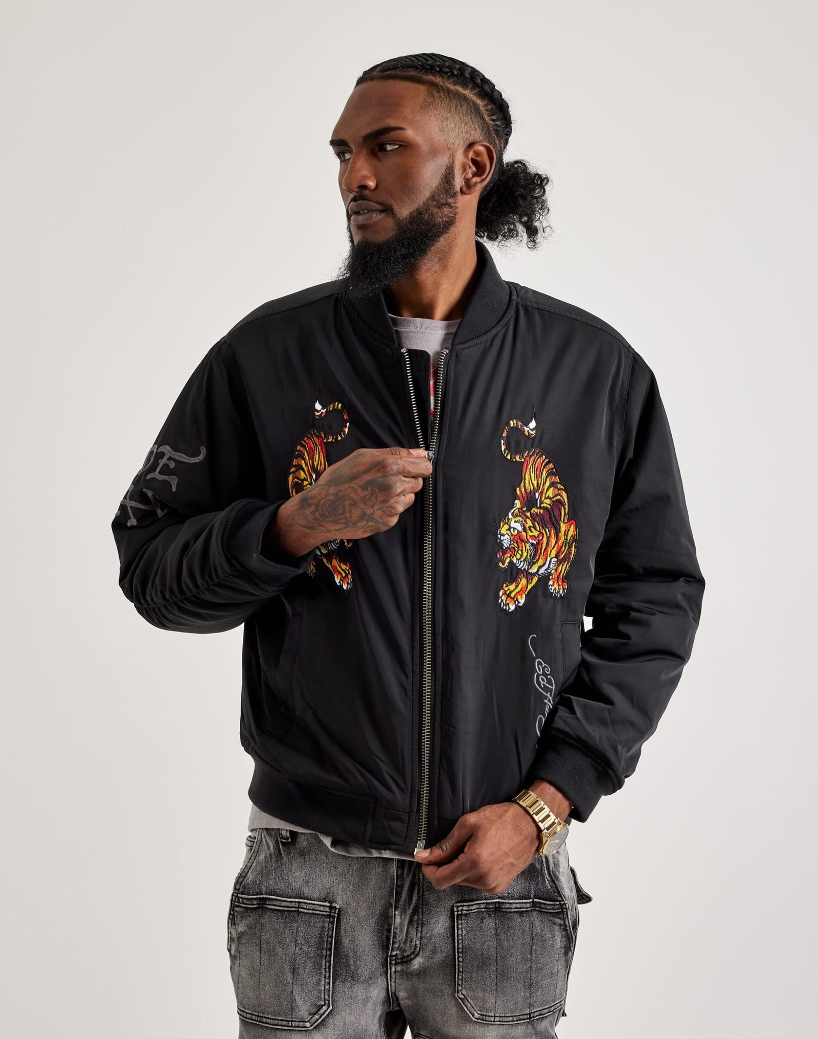Ed Hardy Tiger Bomber Jacket - Image 3