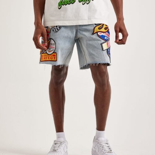 EPTM Turbo Flame Denim Shorts