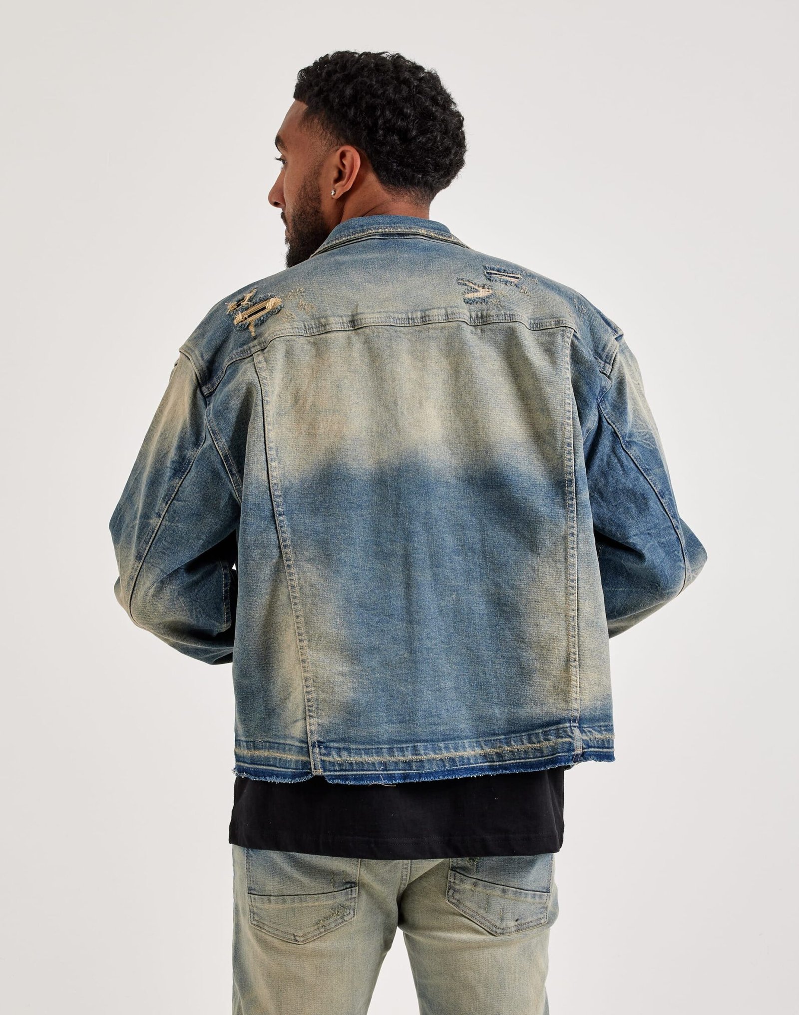 Smoke Rise Distressed Denim Jacket - Image 2