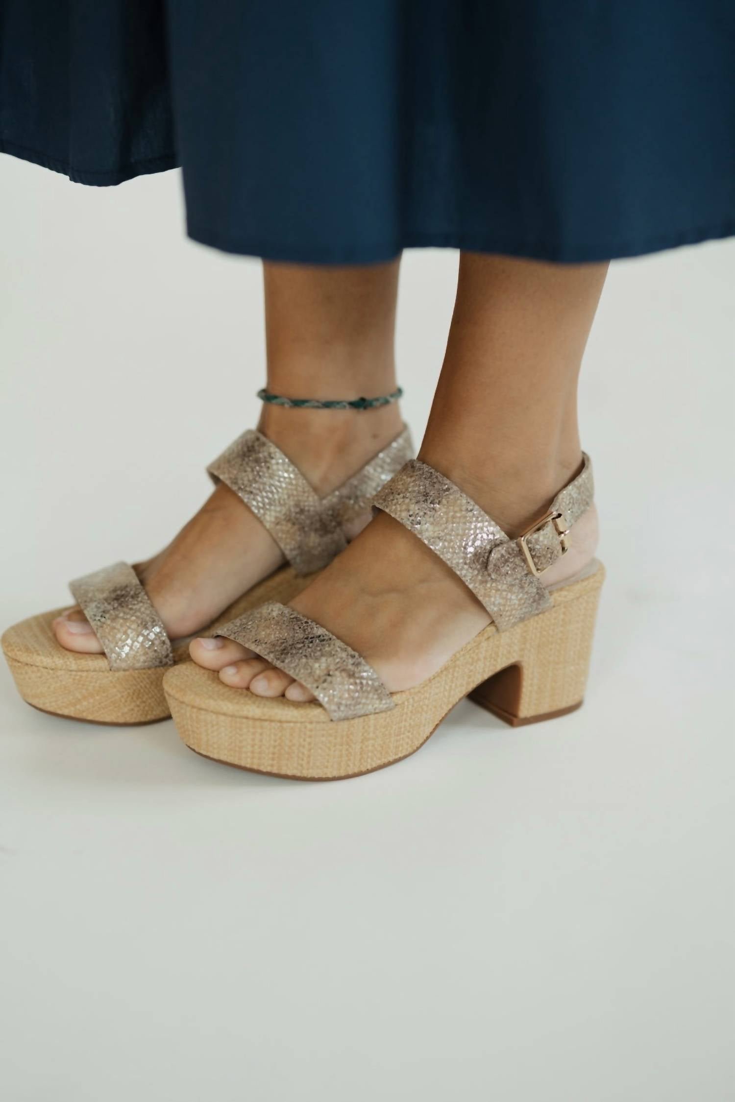 Chocolat Blu - Women's Grettel Embossed Snake Sandal - Image 2