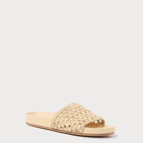 Loeffler Randall - Henri Natural Crochet Straw Sandal