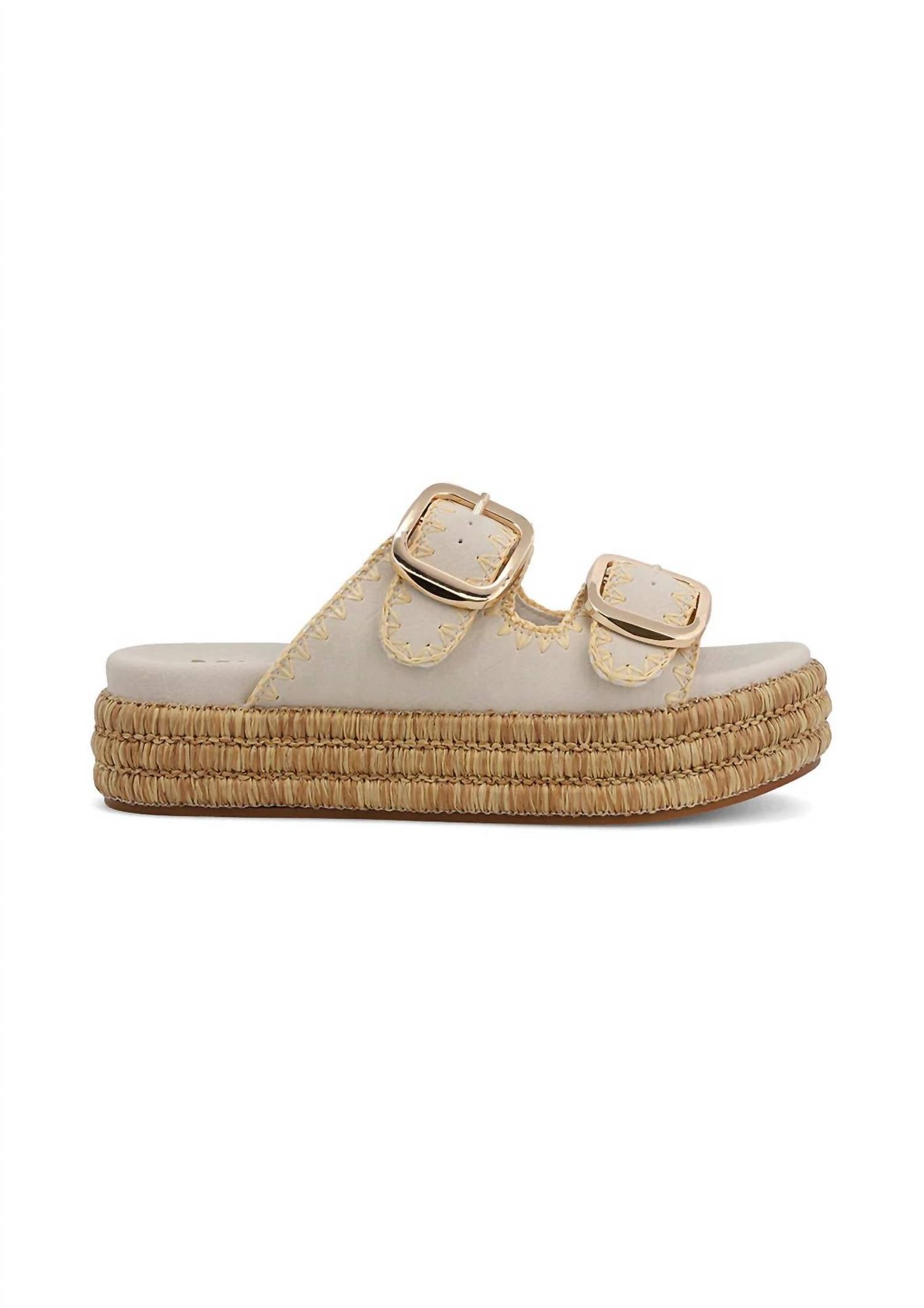 Mia - Women's Mieko Seashell Platform Sandals