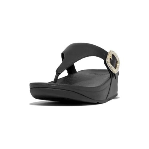 Fitflop - Women's Crystal Tong Buckle Platform Flip Flop