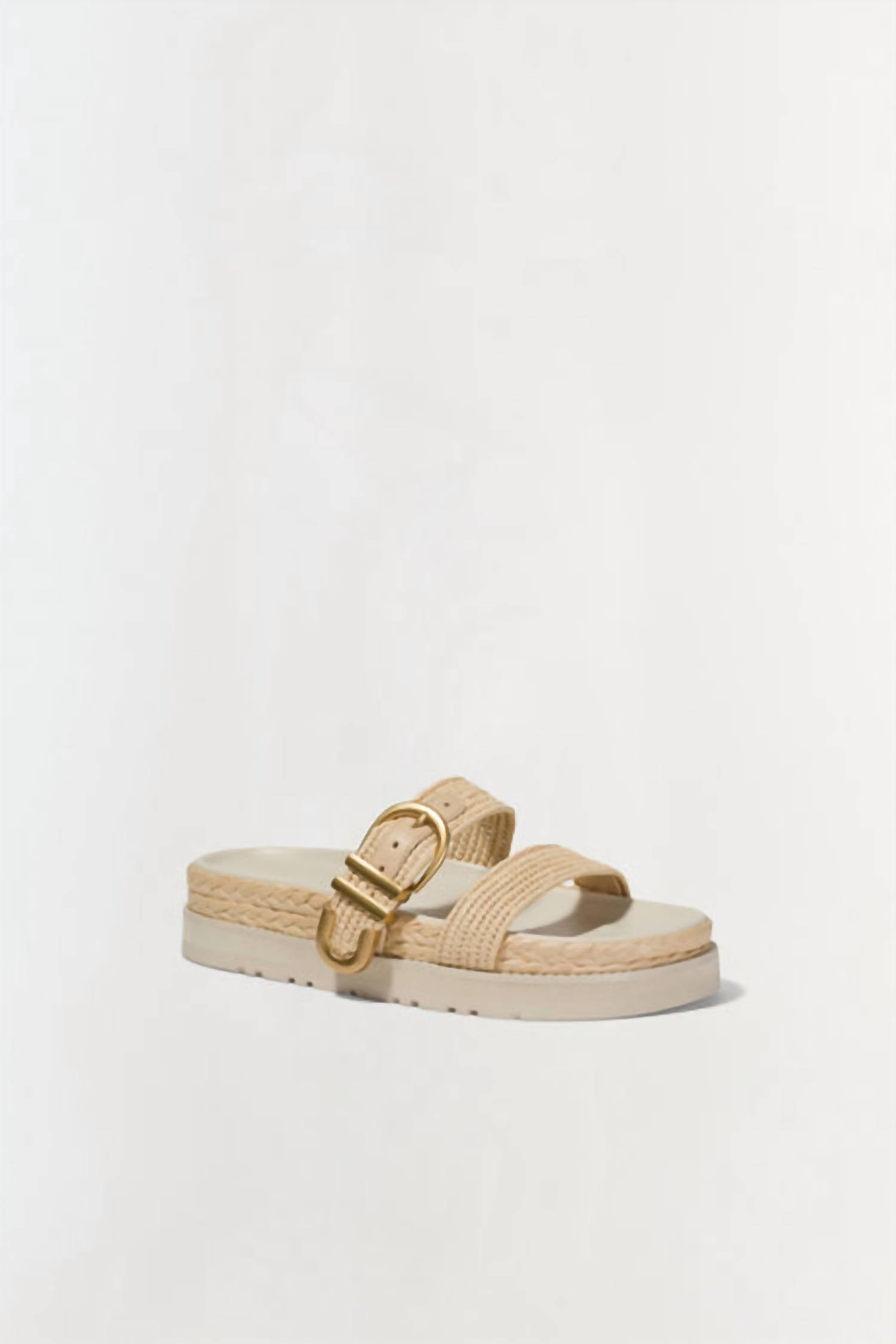 Simkhai - Women's Aida Raffia Buckle Sandal - Image 4