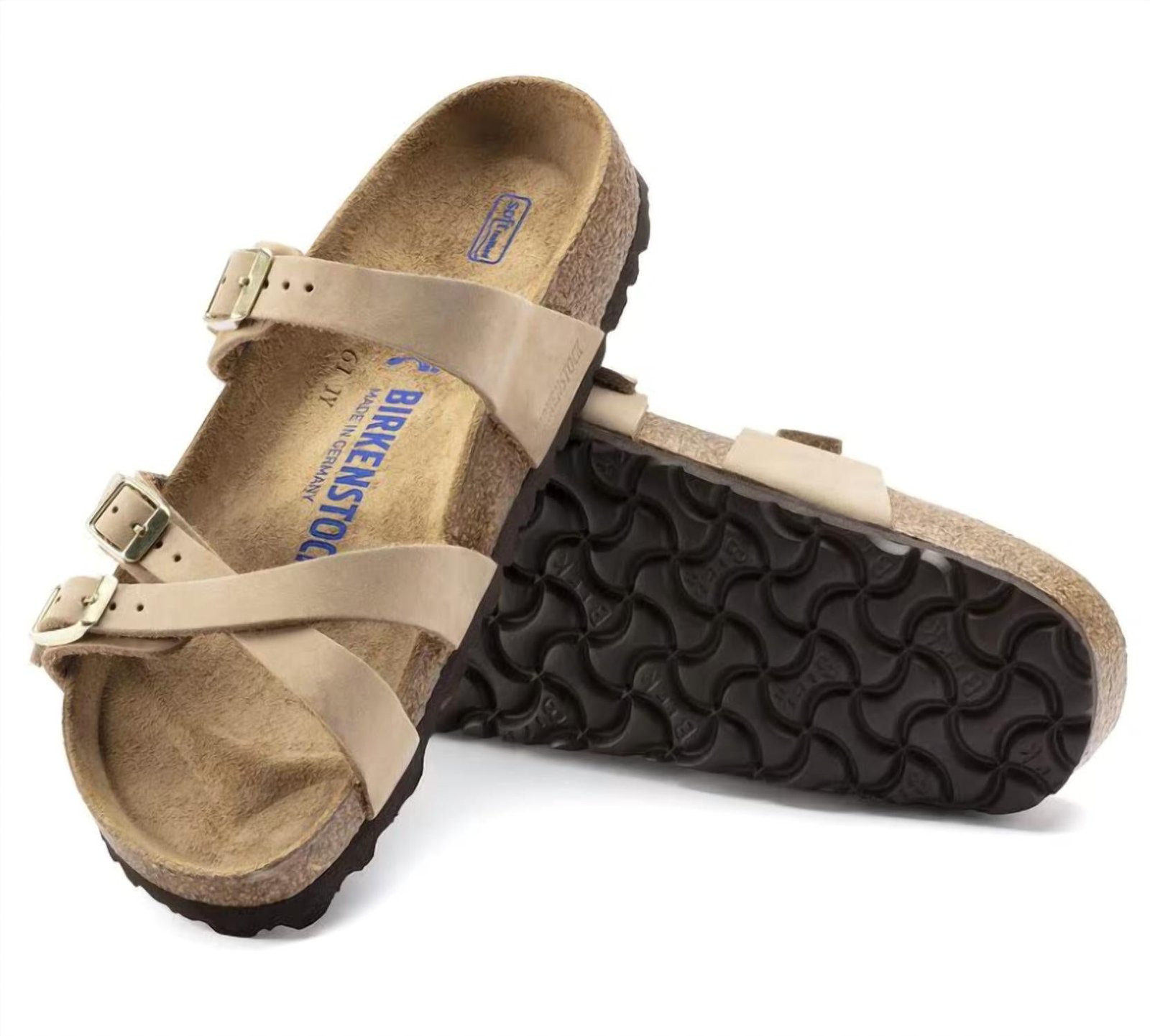 Birkenstock - Women's Franca Leather Soft Footbed Sandals
