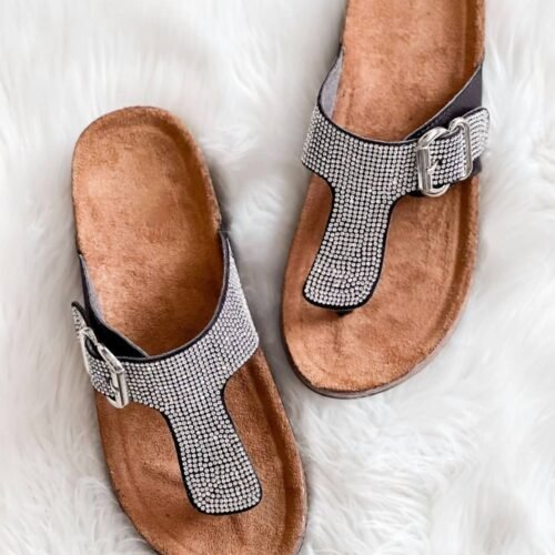 Qupid - Women Sparkle Sandals